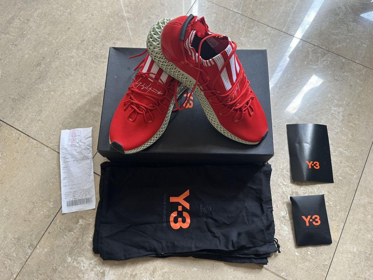 Adidas × Yohji Yamamoto Runner 4D Red Size US 9.5 / EU 42-43 - 1 Thumbnail