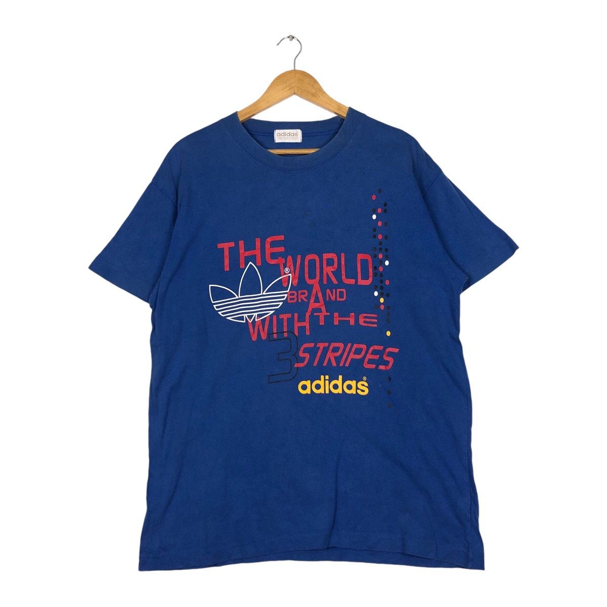 Adidas × Descente × Japanese Brand Vintage Adidas Short Sleeve T-shirt 90s Design Medium Size US M / EU 48-50 / 2 - 1 Thumbnail