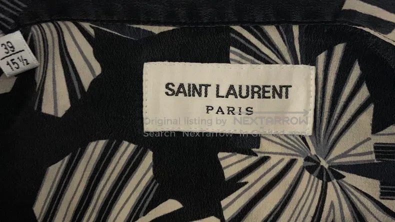 Saint Laurent Paris Saint Laurent Paris size 39 Mulberry Silk Prism Flower Pri Size US L / EU 52-54 / 3 - 3 Thumbnail