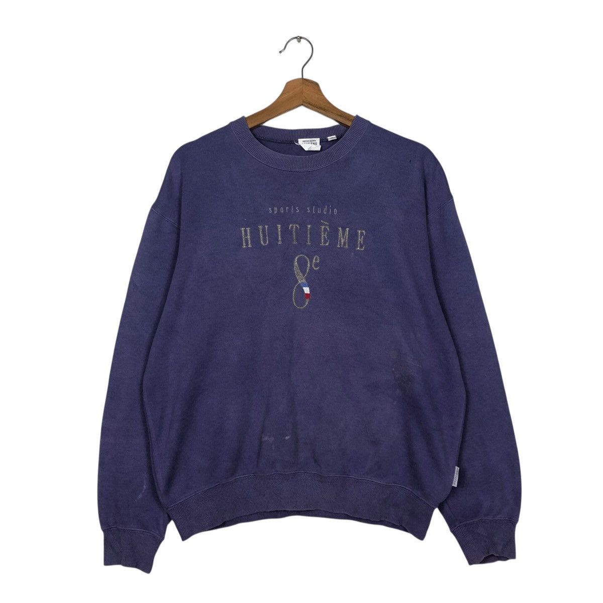 Japanese Brand Vintage Sweatshirt Sports Studio Huitieme 8e Descente Japan Size US M / EU 48-50 / 2 - 2 Thumbnail