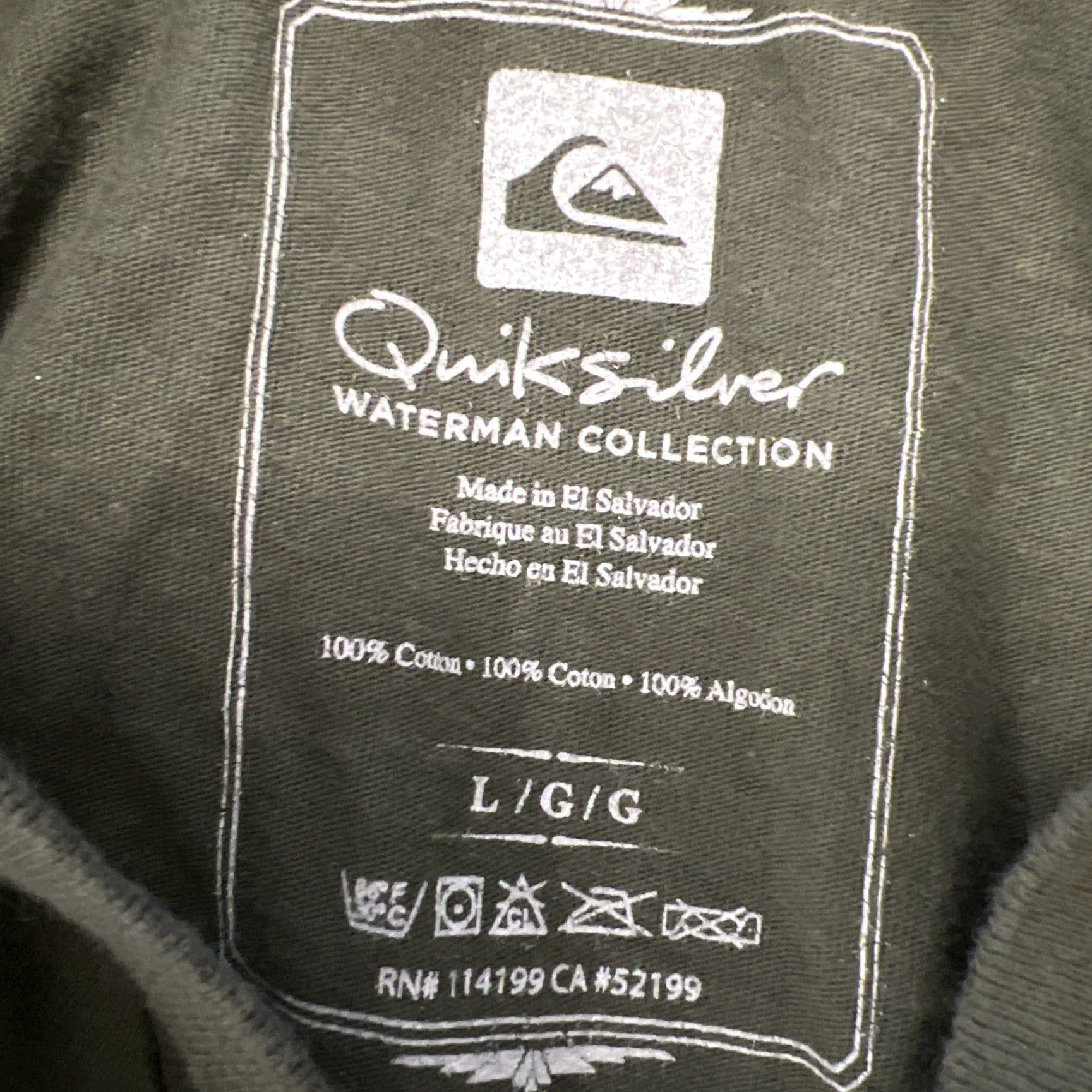 Quiksilver VINTAGE Quiksilver Waterman Collection Shirt Men’s L Green Surfer Graphic Print Short Sleeve Crew Neck T-Shirt Beac h Surf Mens Size US L / EU 52-54 / 3 - 5 Thumbnail