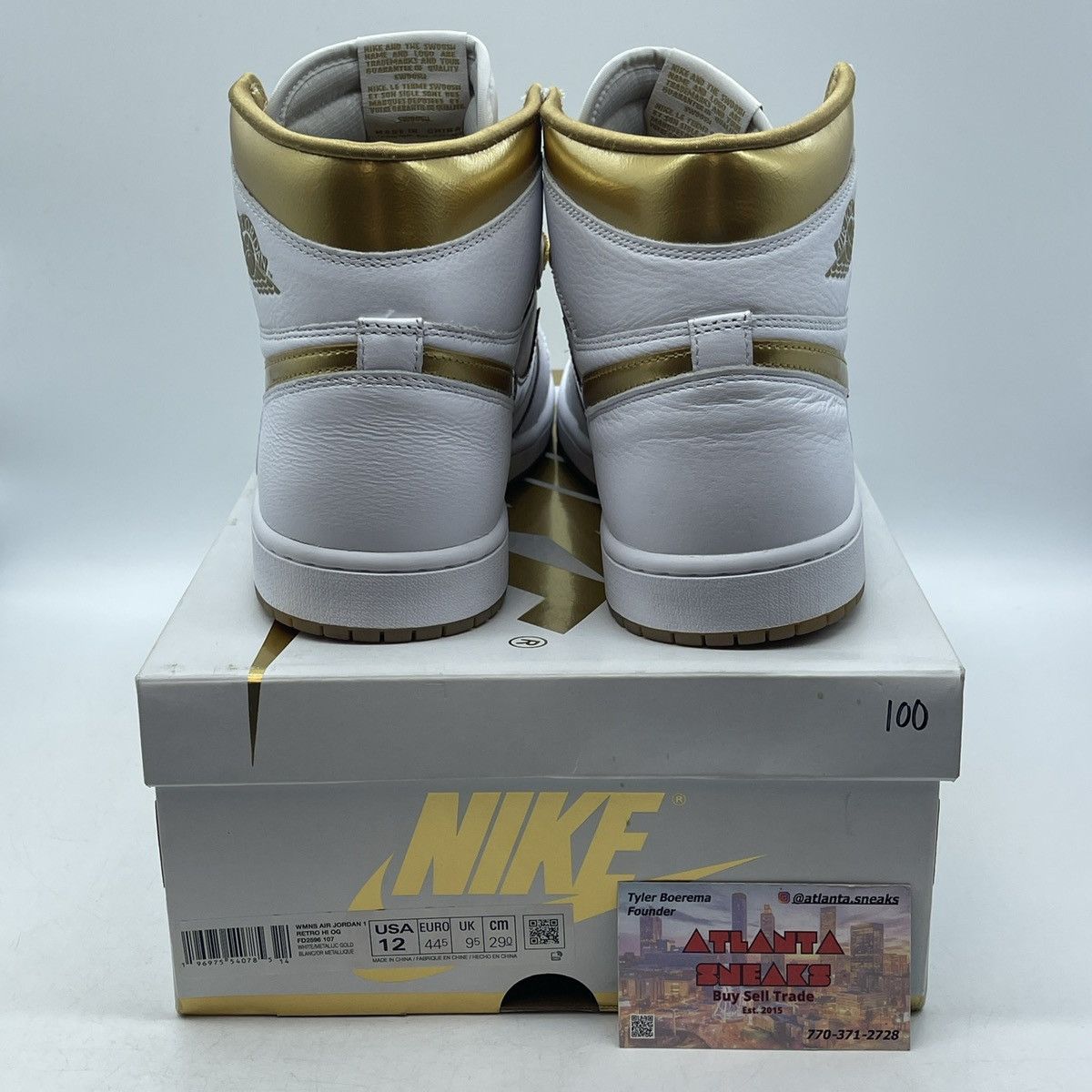 Jordan Brand Air Jordan 1 metallic gold Size US 12 / EU 45 - 3 Thumbnail