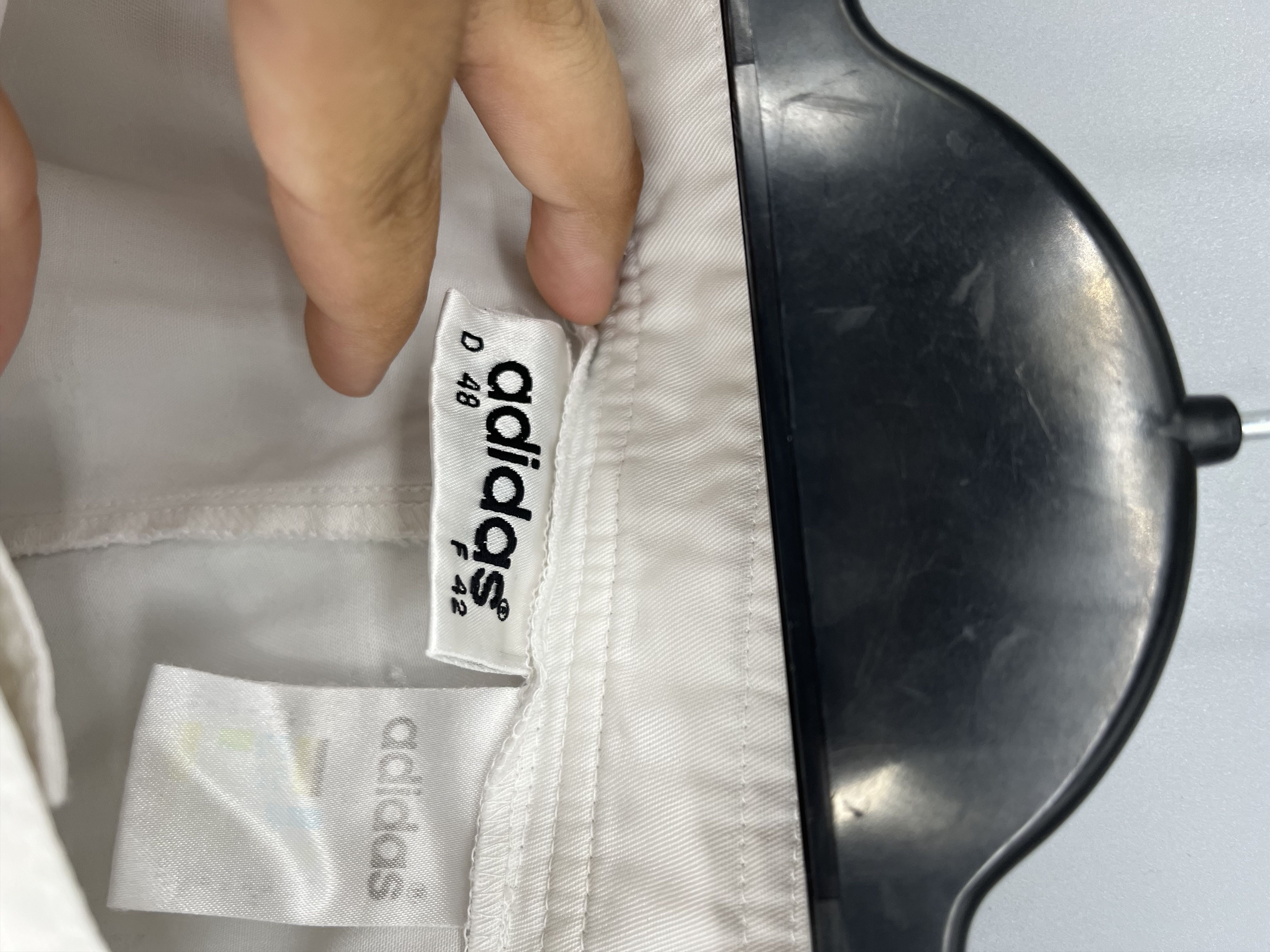 Adidas 90s Vintage Adidas Black Nylon Mini Logo Shorts Travis Style Size US 34 / EU 50 - 8 Thumbnail