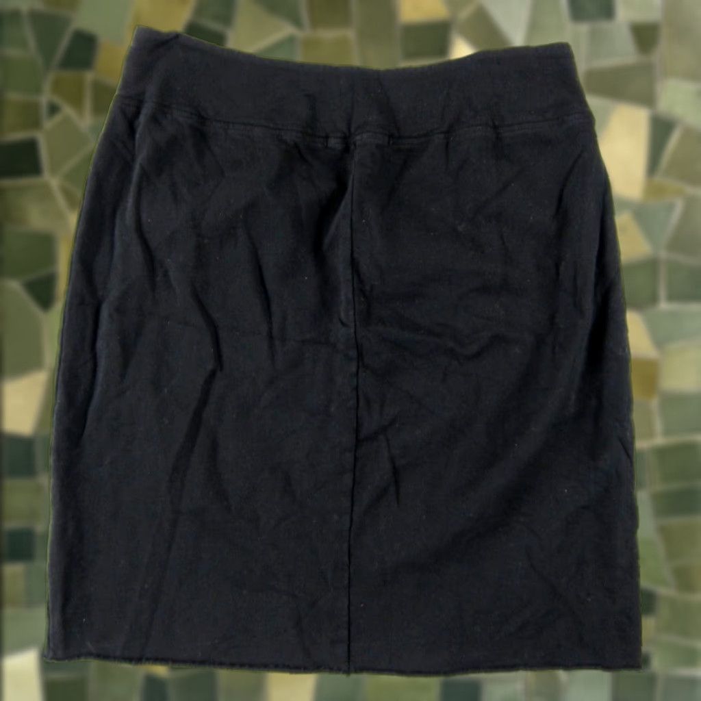 Vintage VINTAGE Cut Loose 100% Cotton Black Jersey Straight Pencil Skirt Women Size Small Size S / US 4 / IT 40 - 1 Thumbnail