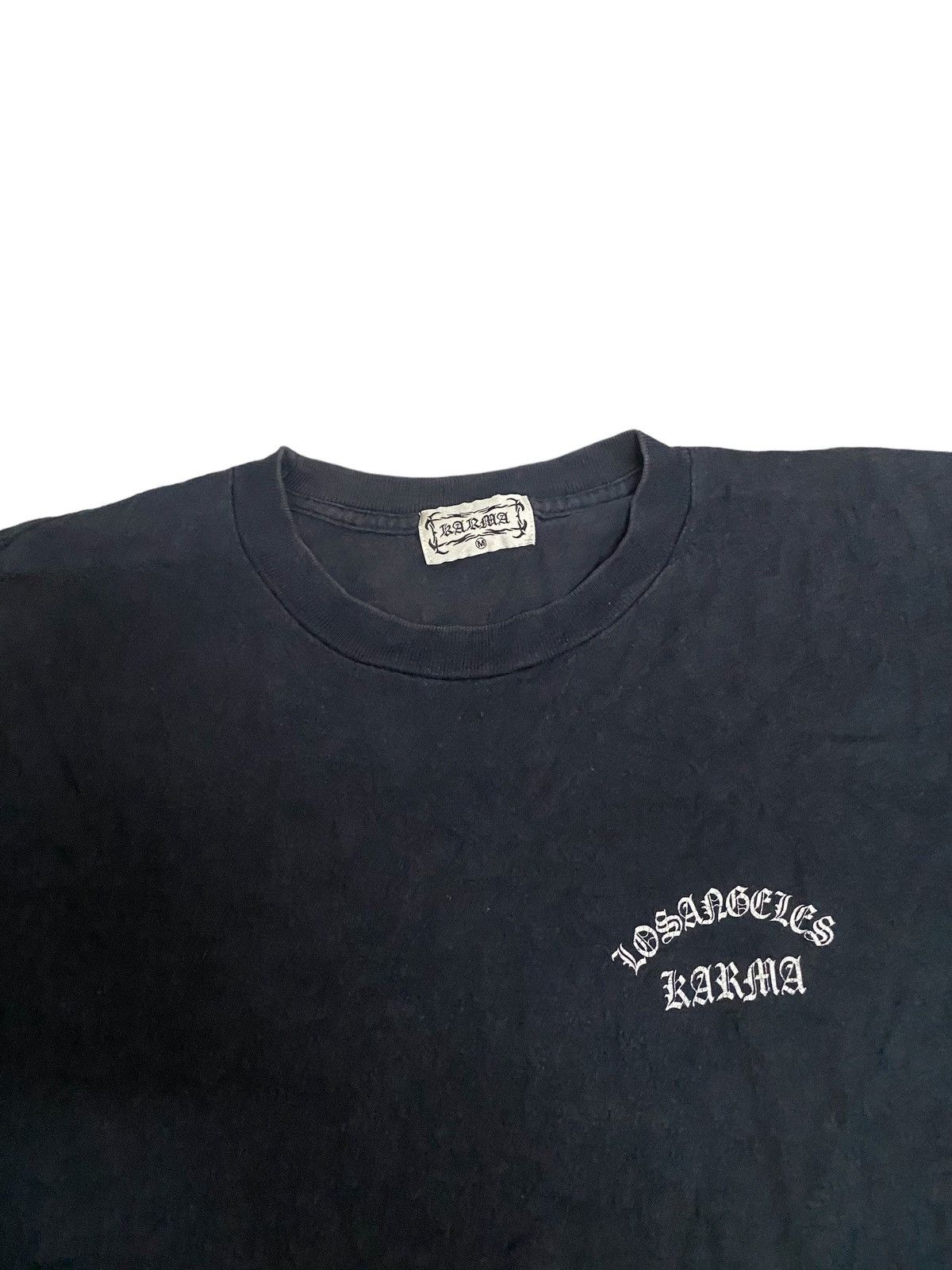 Japanese Brand × Vintage Vintage Karma Los Angeles Distress Tee Size US M / EU 48-50 / 2 - 4 Thumbnail