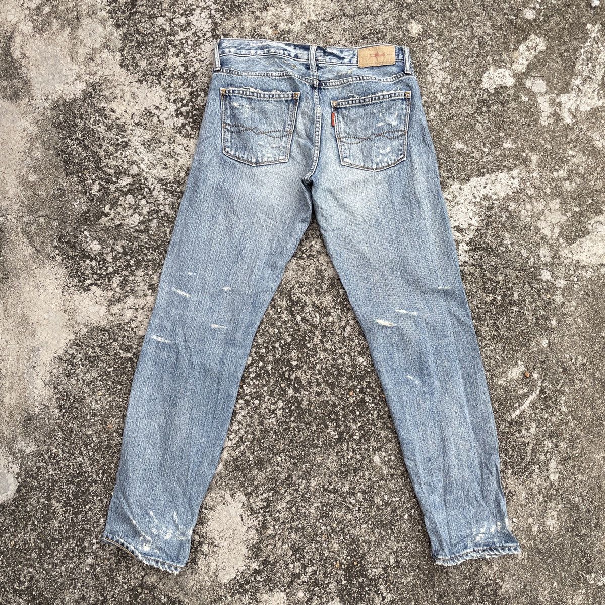 Japanese Brand Vintage Ungrid Distressed Denim Jeans Size 30" / US 8 / IT 44 - 7 Thumbnail