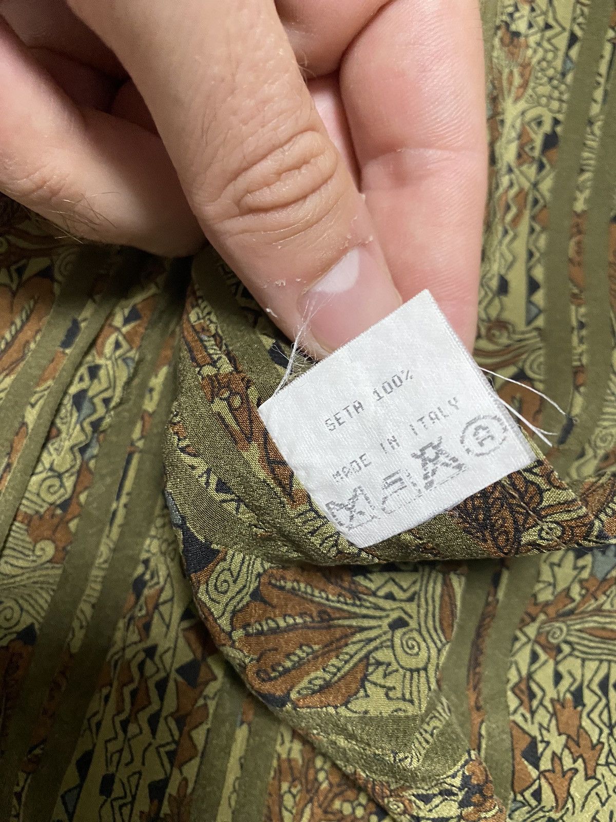 SikSilk Vintage SILK Yves Saint Laurent Chemises YSL Shirt 80’s Size US S / EU 44-46 / 1 - 5 Thumbnail