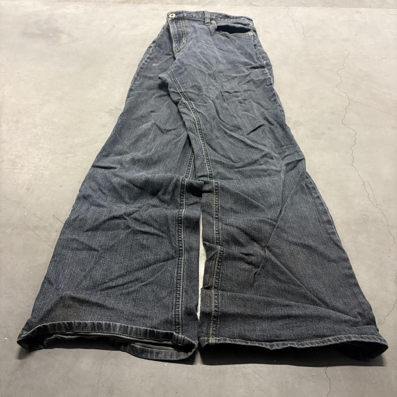 Vintage Crazy Vintage Y2K/2000s Flared Dark Wash Denim Jeans! Size US 36 / EU 52 - 1 Thumbnail