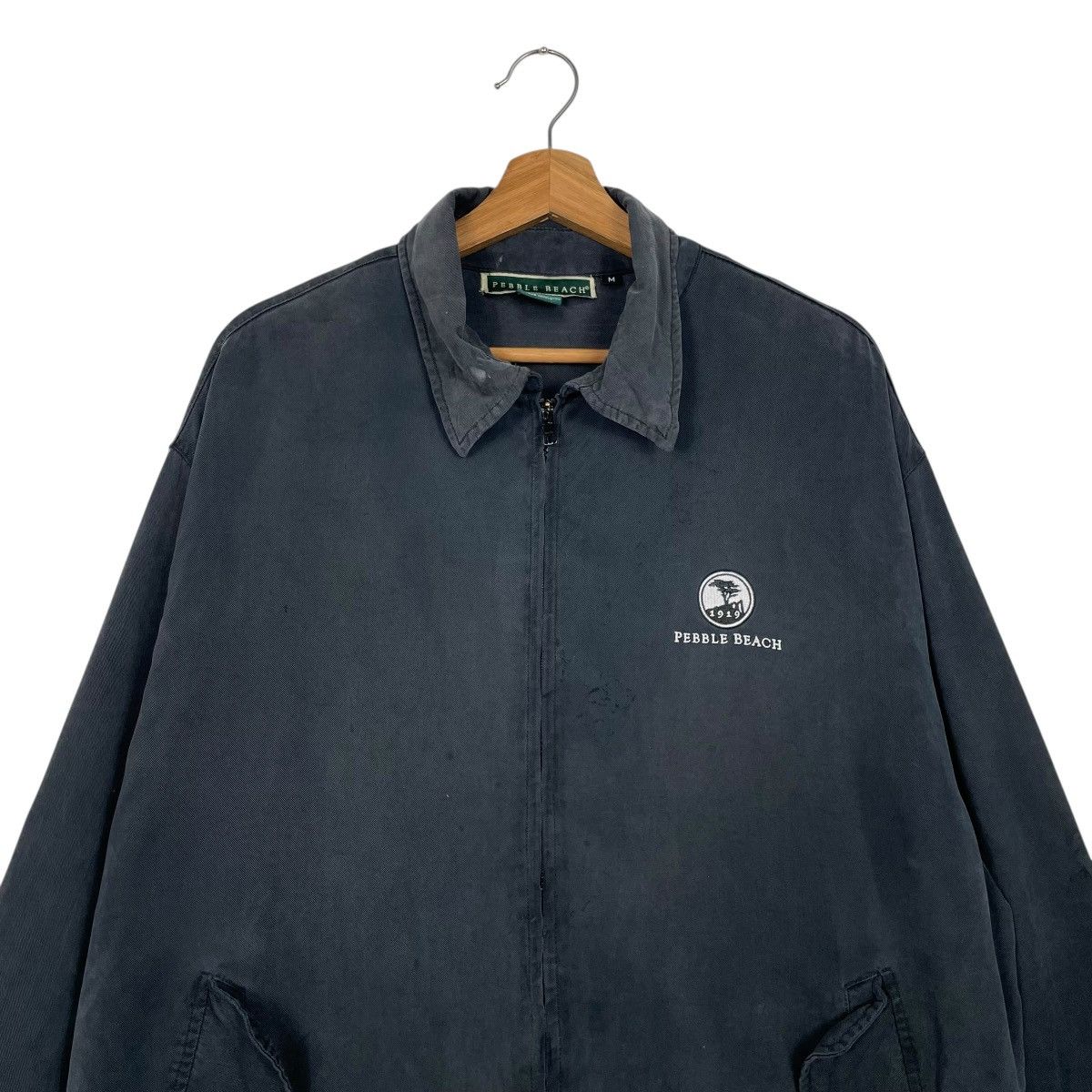 Japanese Brand Pebble Beach Black Bomber Jacket Size US M / EU 48-50 / 2 - 2 Thumbnail