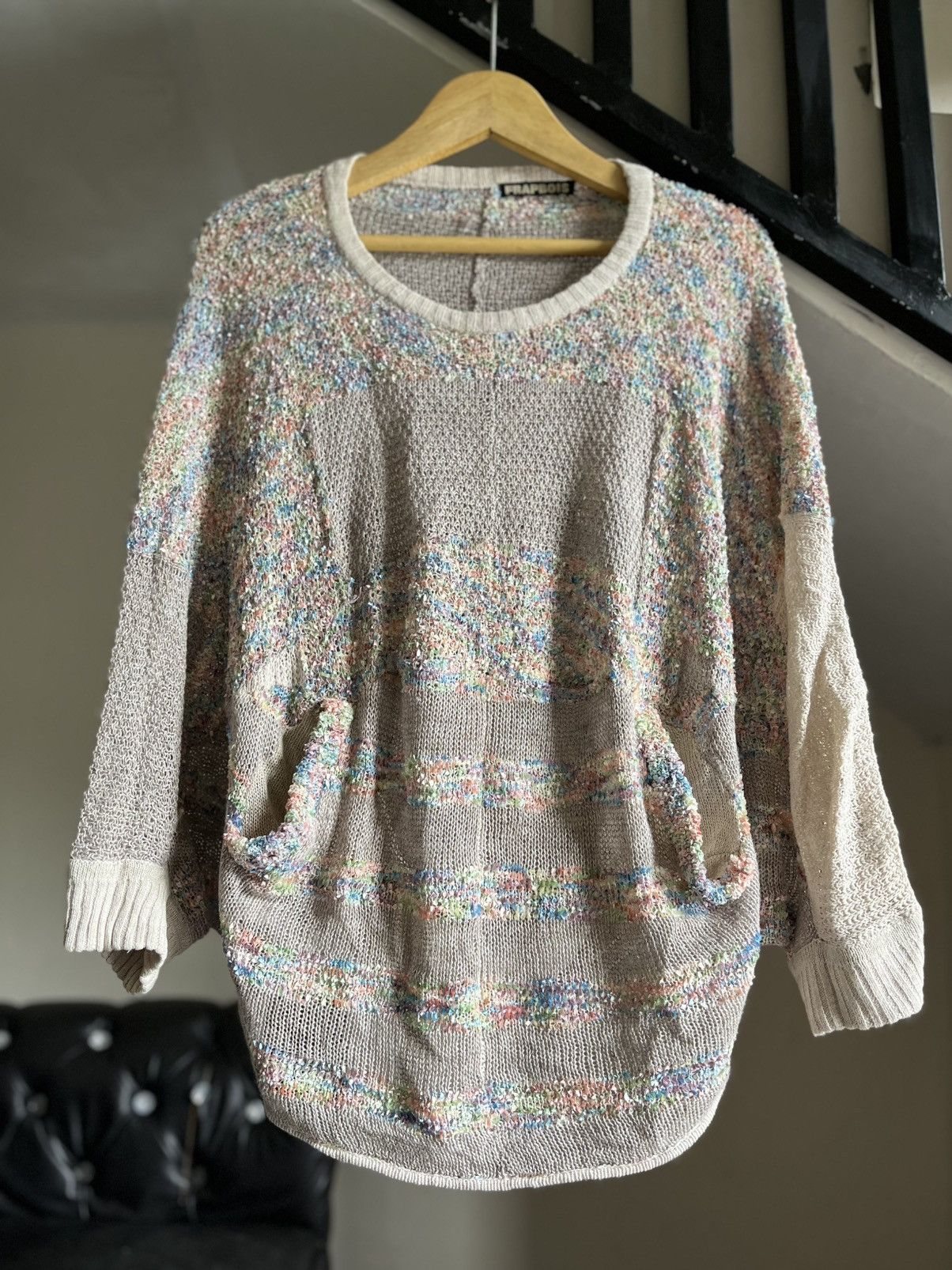 Issey Miyake Vintage Frapbois sweatshirt bat wings Size ONE SIZE - 5 Thumbnail