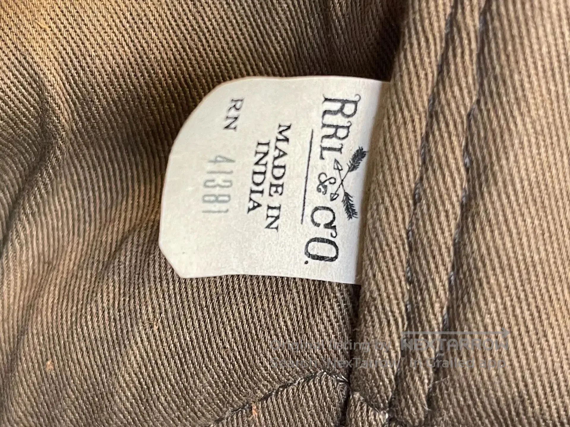 RRL Ralph Lauren RRL Vintage Wool-Cotton Tote Bag. Size ONE SIZE - 6 Thumbnail