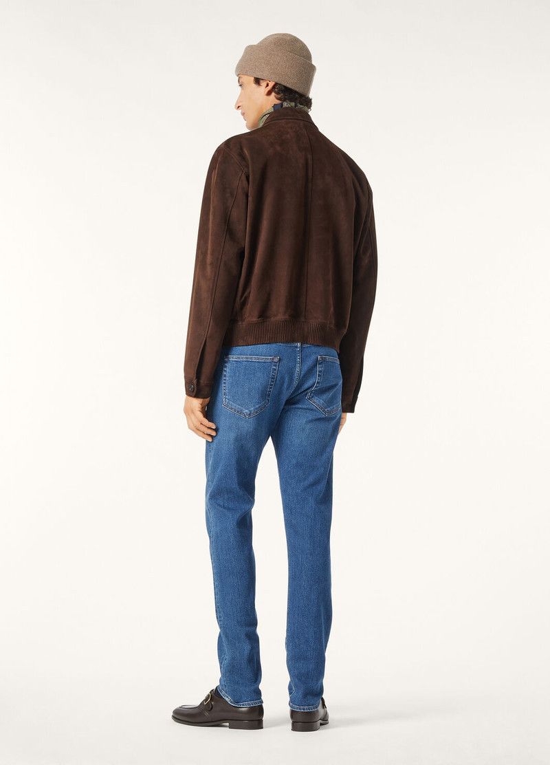 Loro Piana o1w1db10226 FAP2260 Kane Bomber Jacket in Brown Size US L / EU 52-54 / 3 - 5 Thumbnail