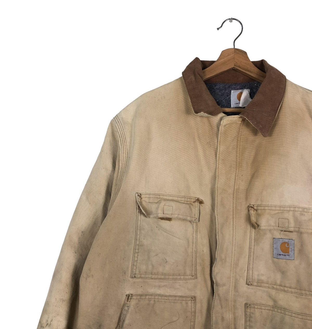Carhartt 🔥VINTAGE CARHARTT DETROIT DUCK CANVAS JACKET BLANKET LINING Size US L / EU 52-54 / 3 - 5 Thumbnail