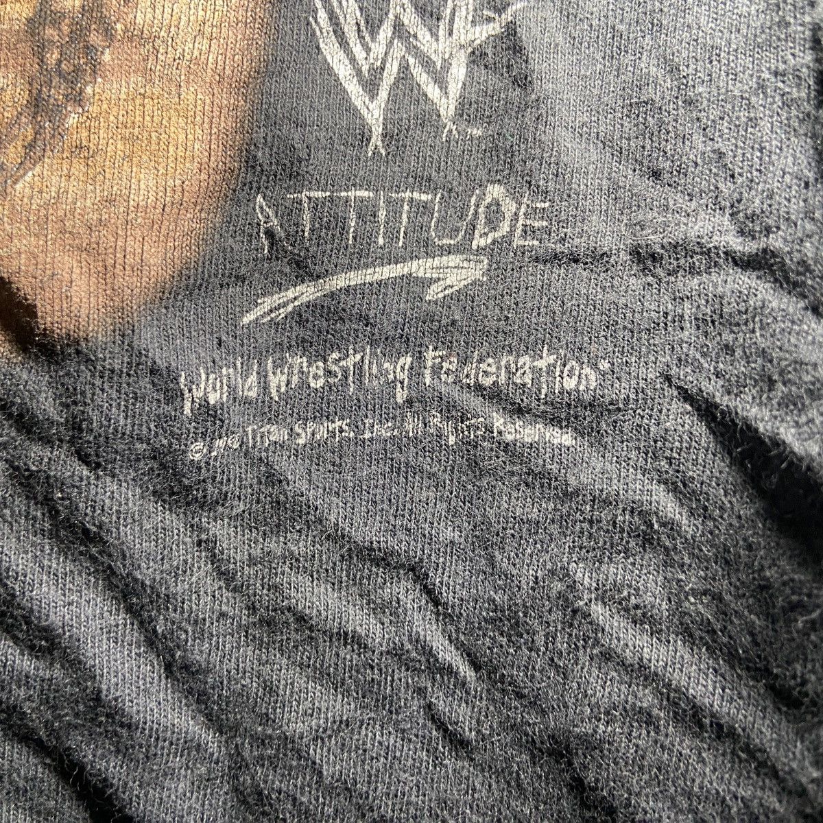 Vintage × WWF Vintage 1998 Stone Cold Steve Austin Crop Top Size M / US 6-8 / IT 42-44 - 3 Thumbnail