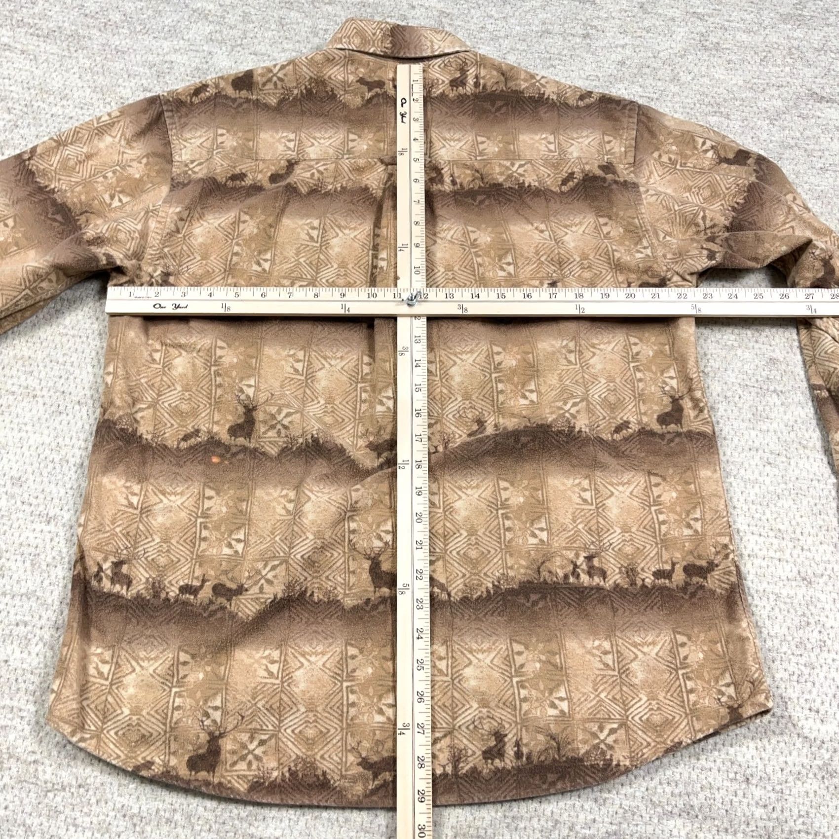 Pendleton Pendleton Shirt Men Medium Brown Chamois Cloth Button Up Elk Print Southwestern Size US M / EU 48-50 / 2 - 7 Thumbnail