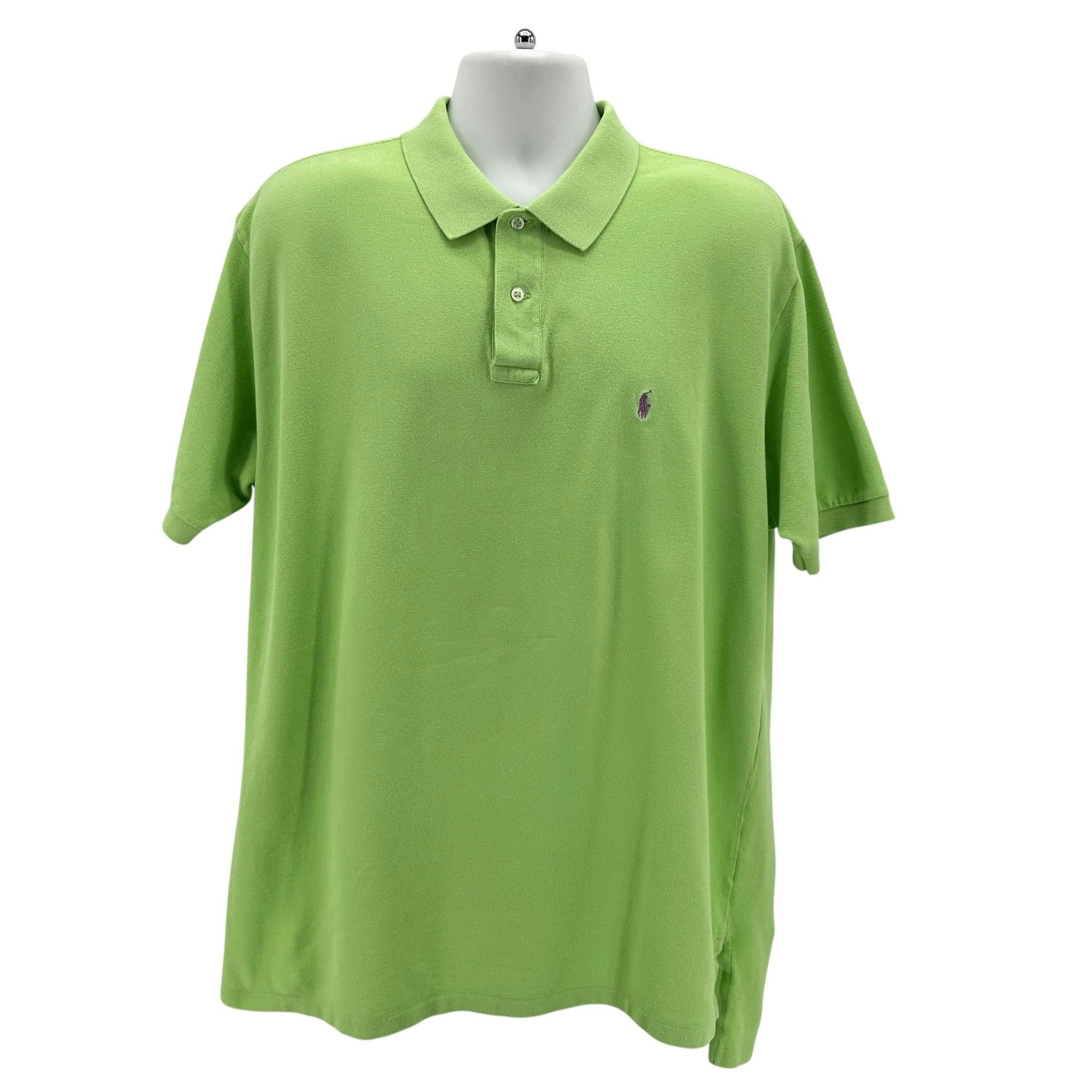 Polo Ralph Lauren Vintage Polo By Ralph Lauren Mens XXL Polo Shirt Lime Green Size US XXL / EU 58 / 5 - 1 Thumbnail