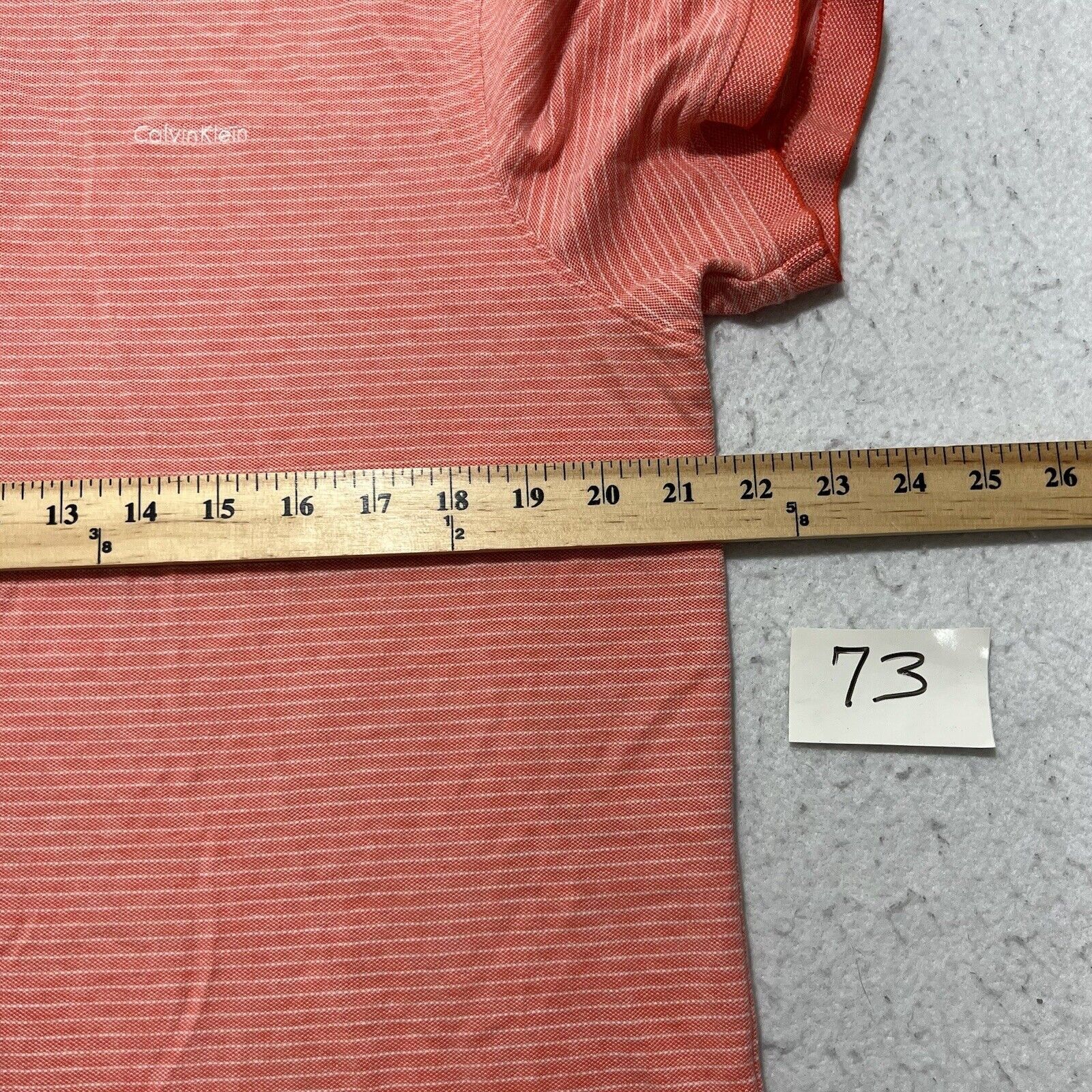 Calvin Klein Calvin Klein Large Polo Light Pink Striped Collared Shirt Size US L / EU 52-54 / 3 - 7 Thumbnail