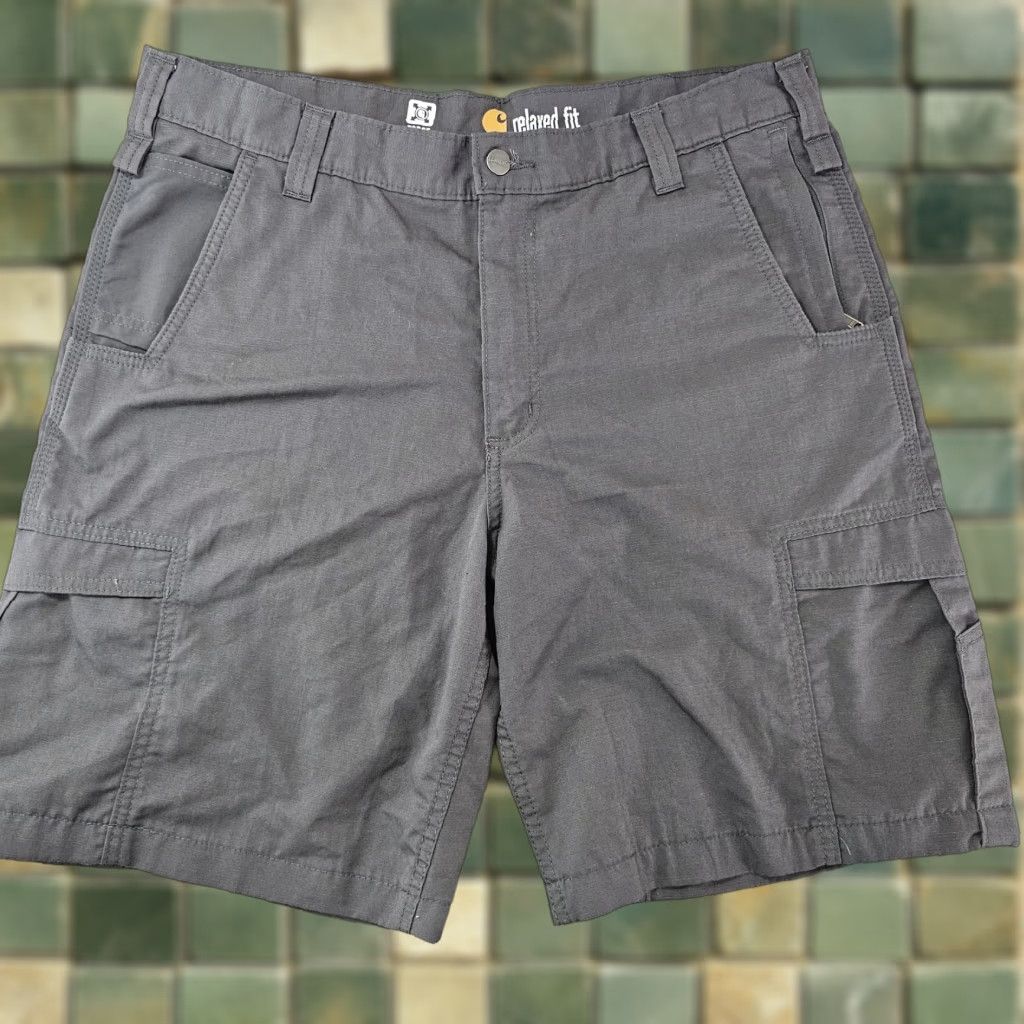 Carhartt Carhartt Shorts Mens 38 Gray Force Extremes Relaxed Fit Cargo Zip Pocket Work Size US 38 / EU 54 - 1 Thumbnail