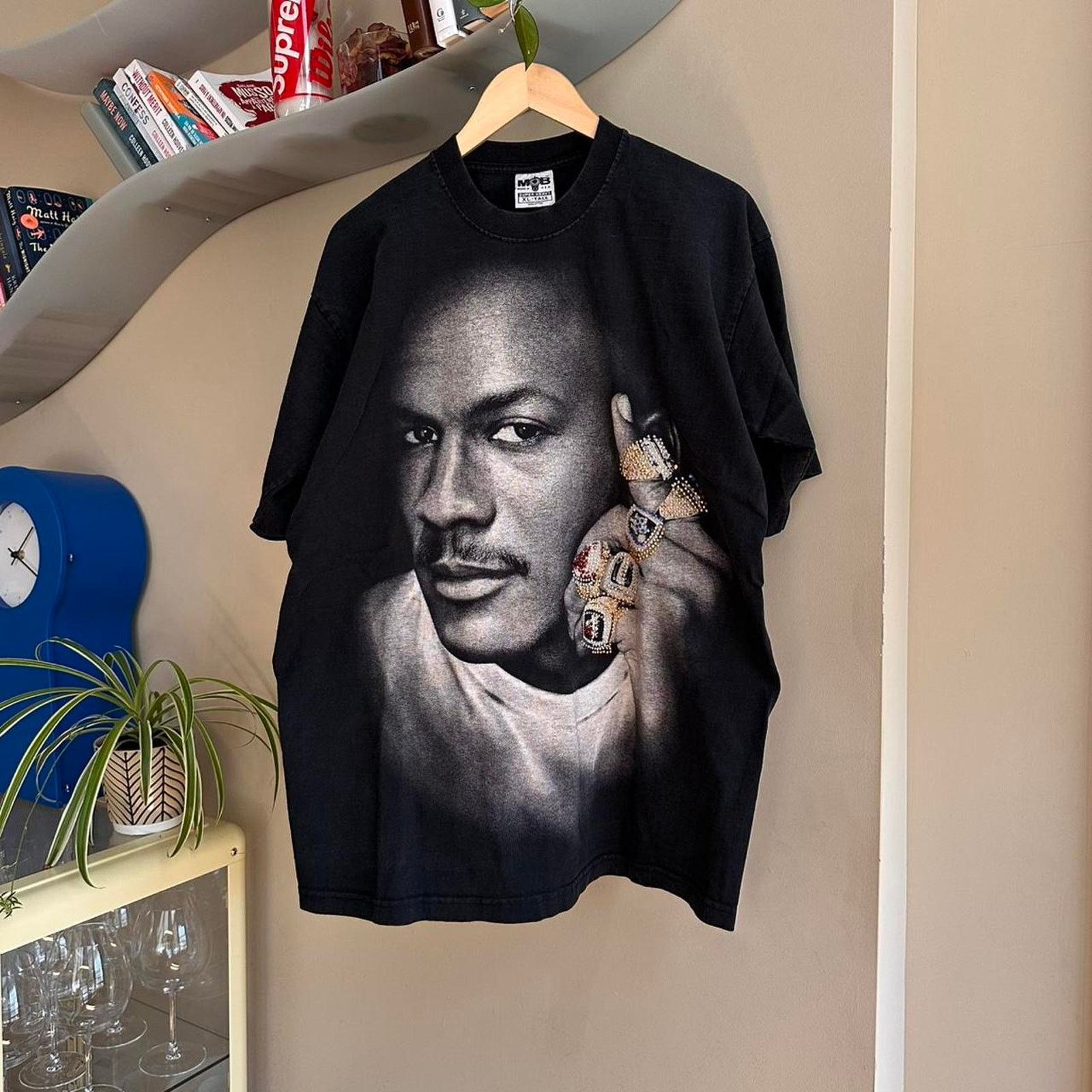 Rap Tees × Vintage Vintage Y2K Michael Jordan Rings Shirt Size US XL / EU 56 / 4 - 1 Thumbnail