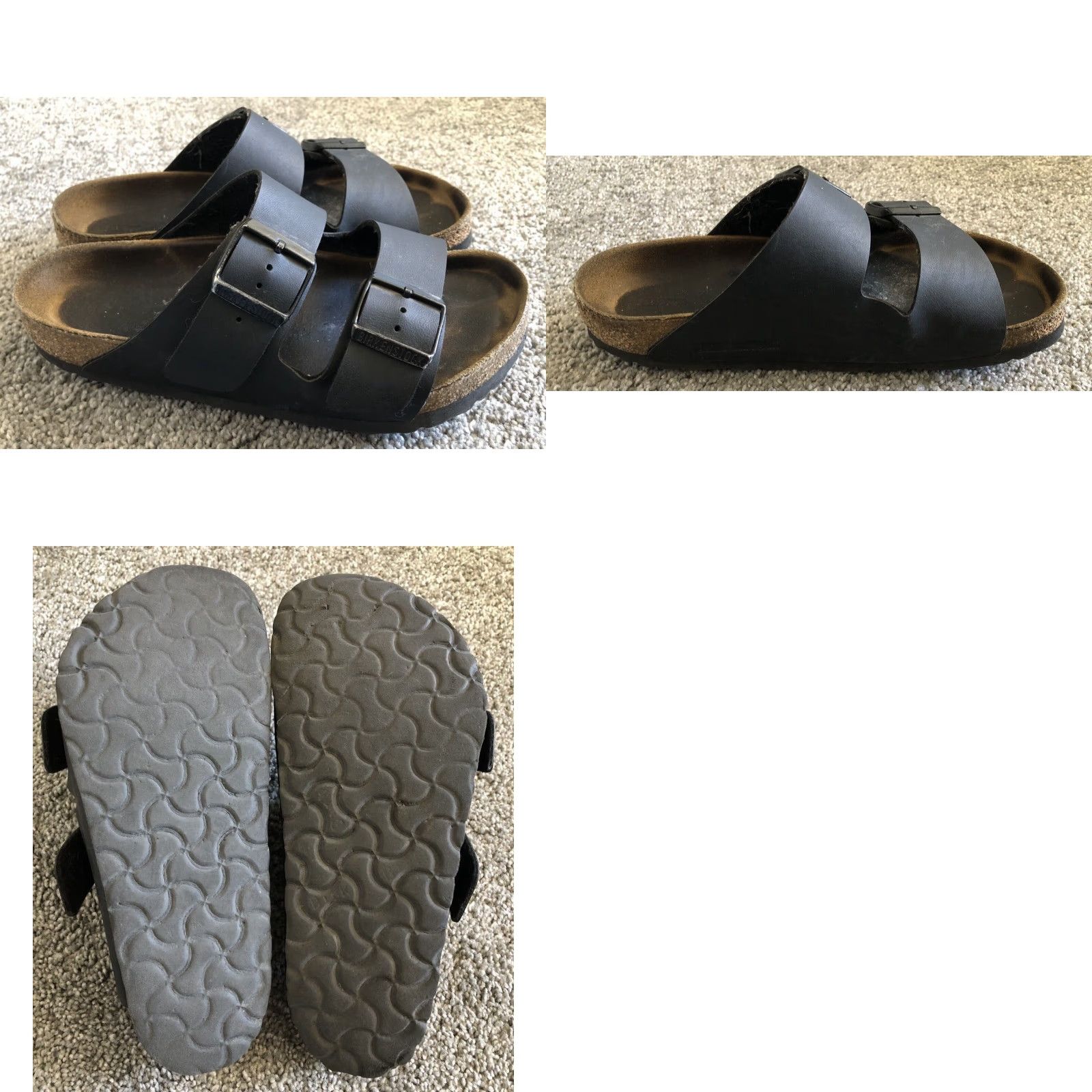 Birkenstock VINTAGE Birkenstock 70 9Y Women’s Size 6 Black Adjustable Straps Buckle Made In Germany Sandal Women Black Slip-On 70s Hipster Outdoor Size US 6 / IT 36 - 8 Thumbnail