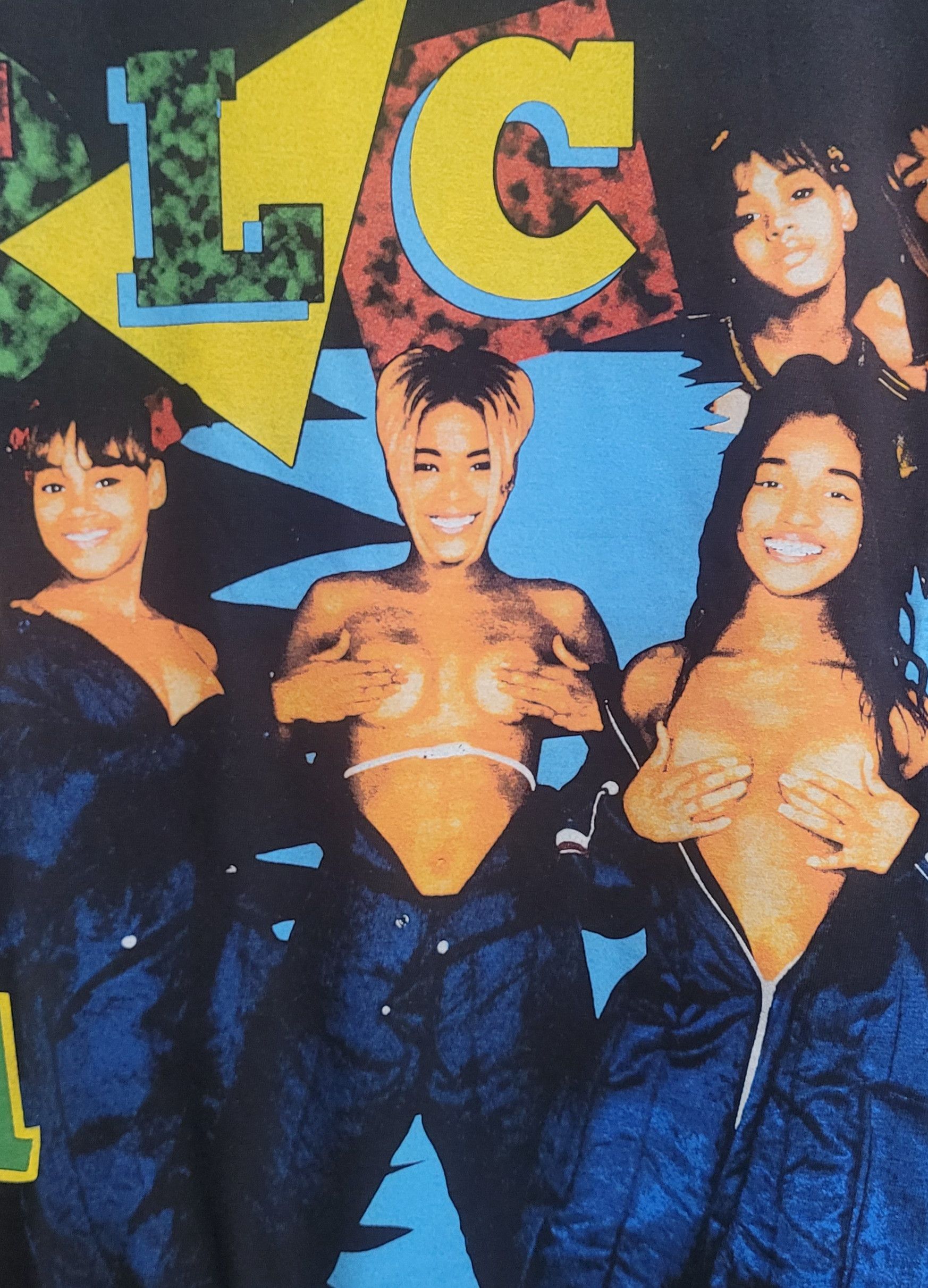 Rap Tees Rare TLC T-Boz Chilli Left Eye Rap Tees XL Size US XL / EU 56 / 4 - 3 Thumbnail