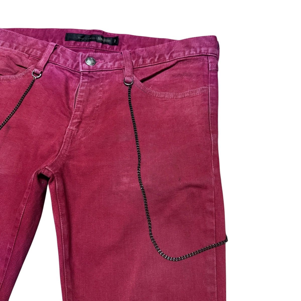Schlussel Schlussel Brass Red Denim Skinny Jeans Size US 32 / EU 48 - 5 Thumbnail