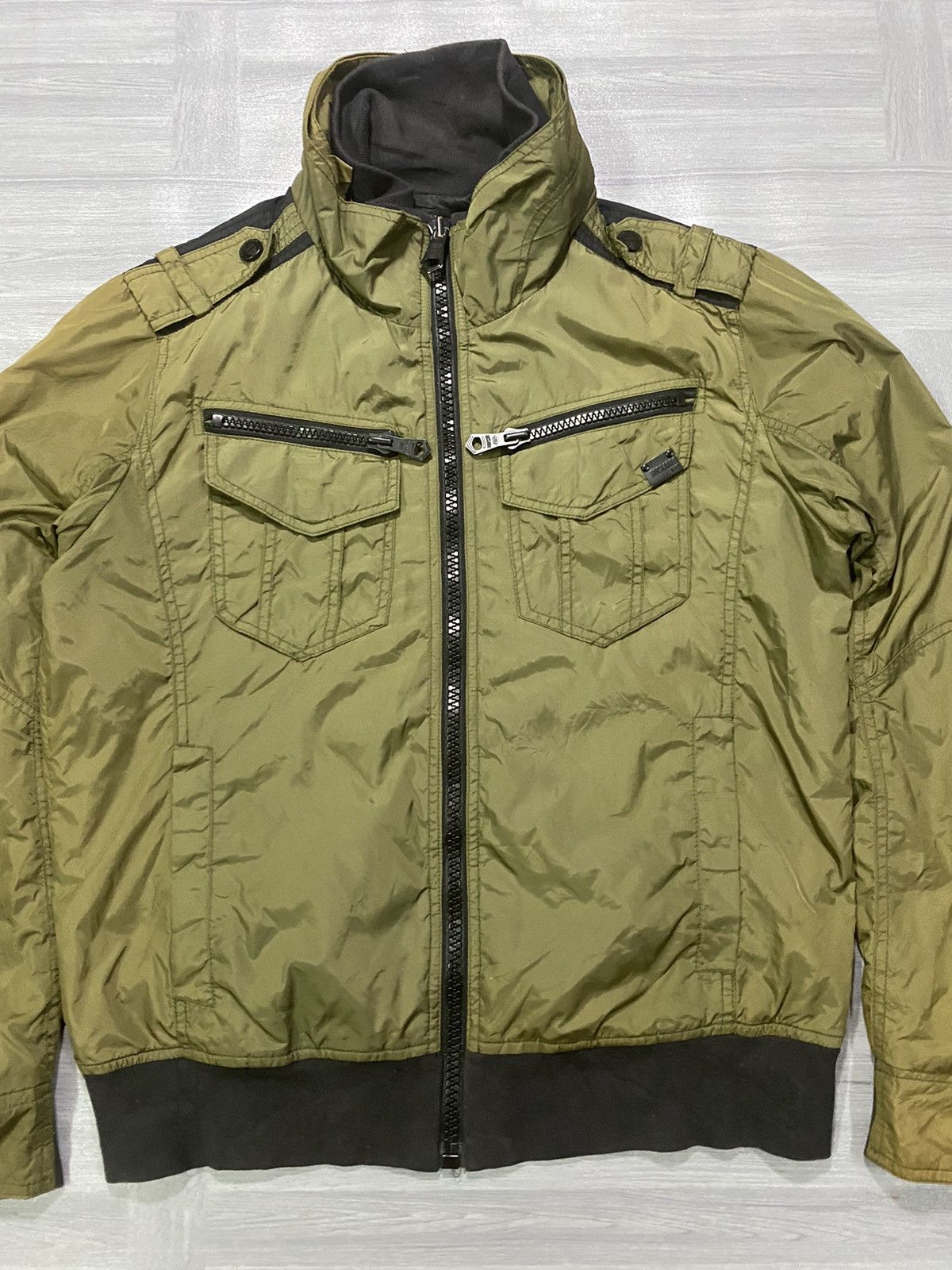 BUCKAROO Buckaroo Khaki Vintage Utility Men’s Nylon Jacket Size US XL / EU 56 / 4 - 6 Thumbnail