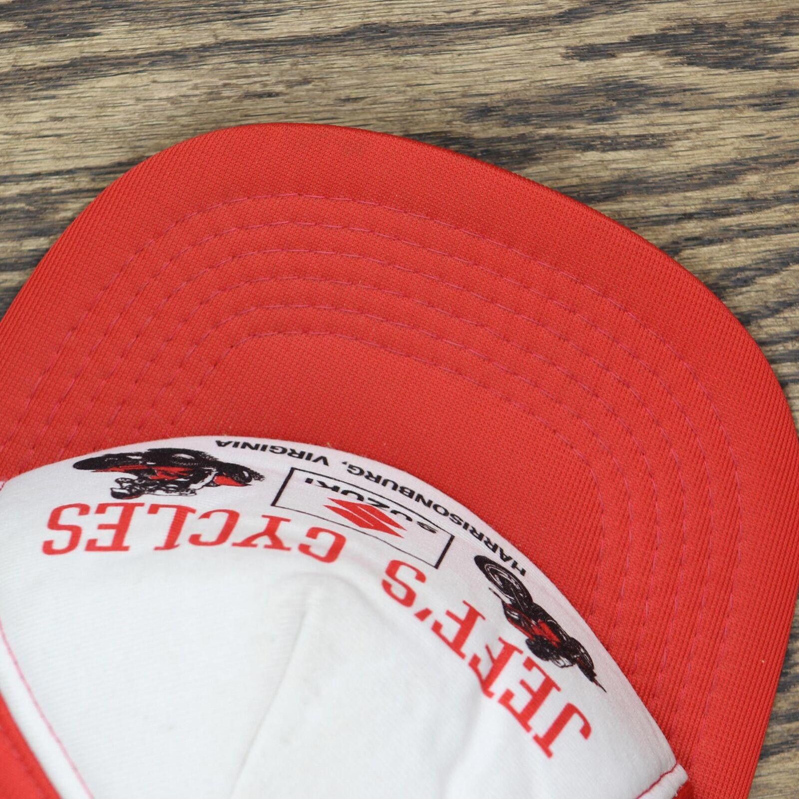 Designer Mens Virginia Vintage All Foam Trucker Hat Red / White OS Size ONE SIZE - 6 Thumbnail