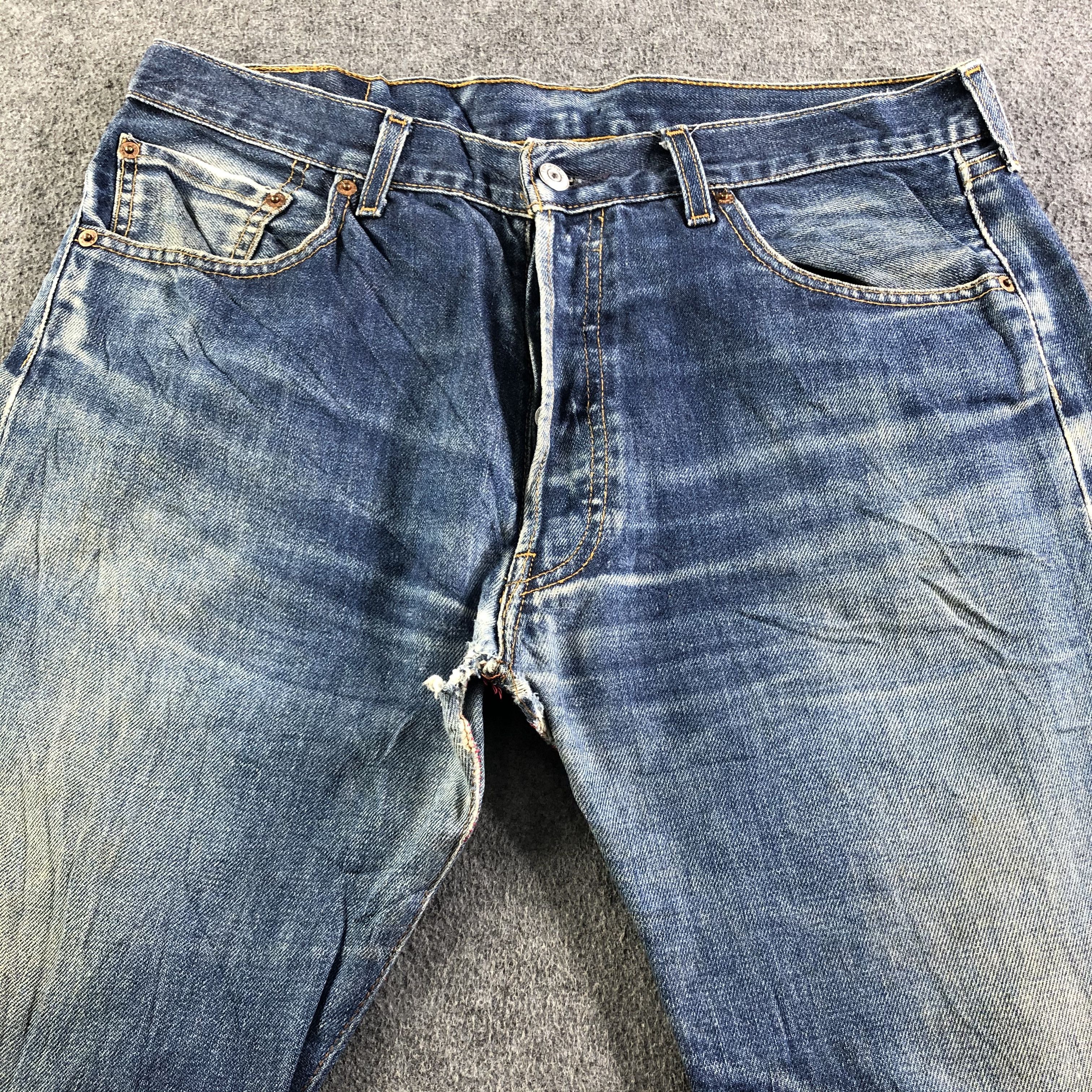 Levi's Vintage Blue Wash Levis 501 Jeans-J3564 Size US 34 / EU 50 - 3 Thumbnail