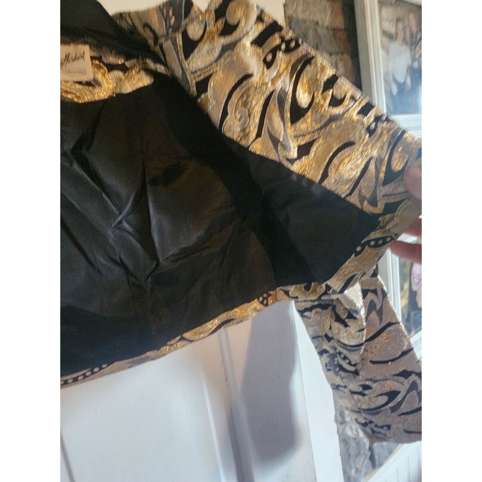 Other Jonny Herbert 1950's CROPPED METALLIC BROCADE JACKET Size S / US 4 / IT 40 - 5 Thumbnail