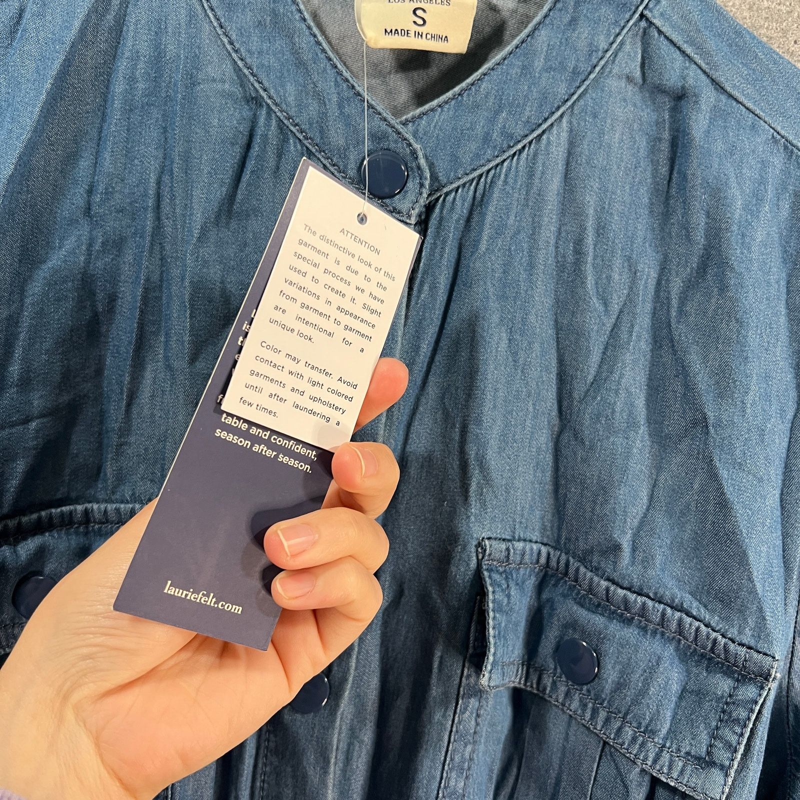 Other Laurie Felt Women Dress Denim Duster Dress Medium Size Small Size S / US 4 / IT 40 - 4 Thumbnail