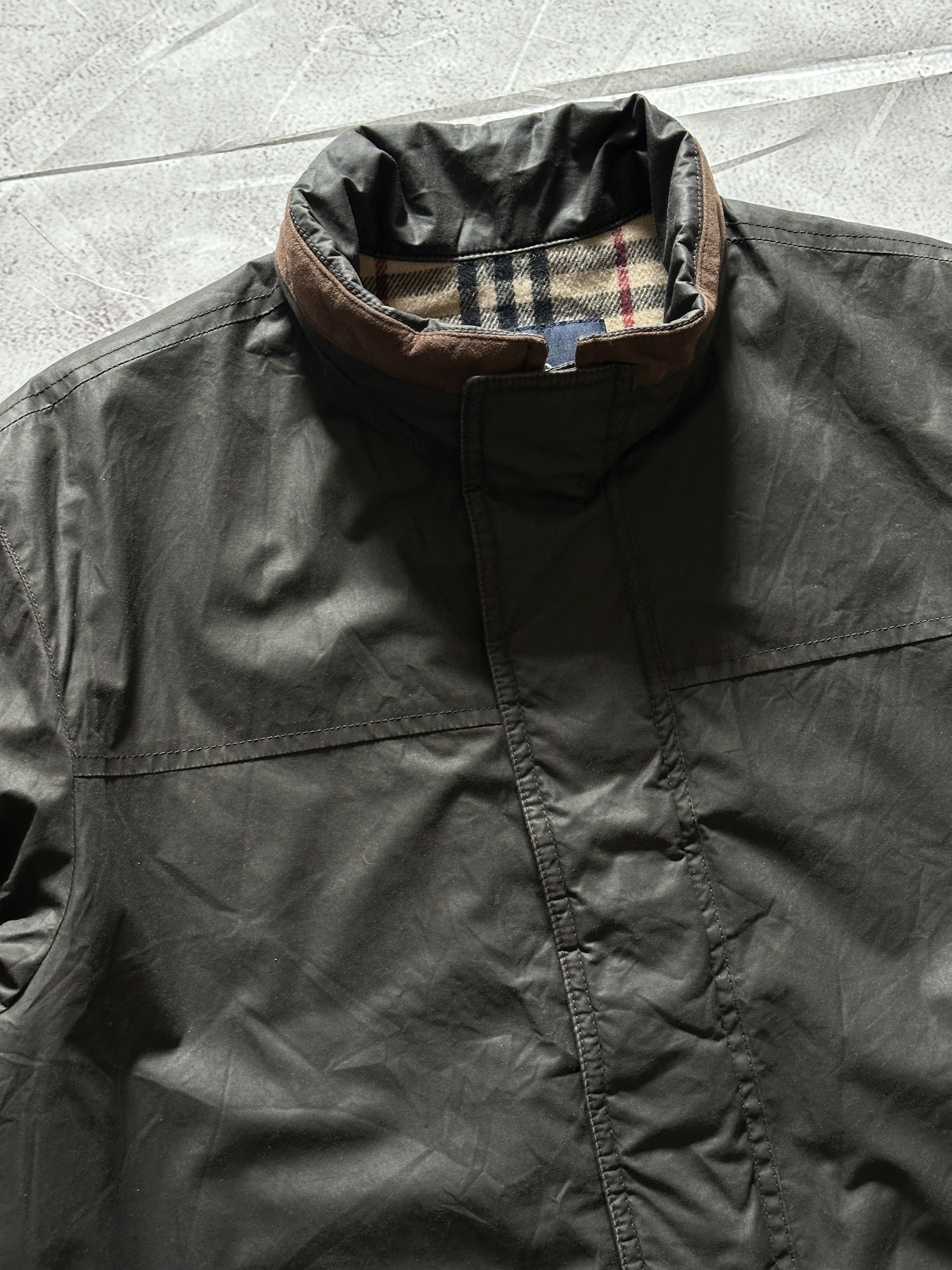Burberry Burberry Witt Lake Waxed Cotton Field Jacket Nova Check sz.L Size US L / EU 52-54 / 3 - 8 Thumbnail