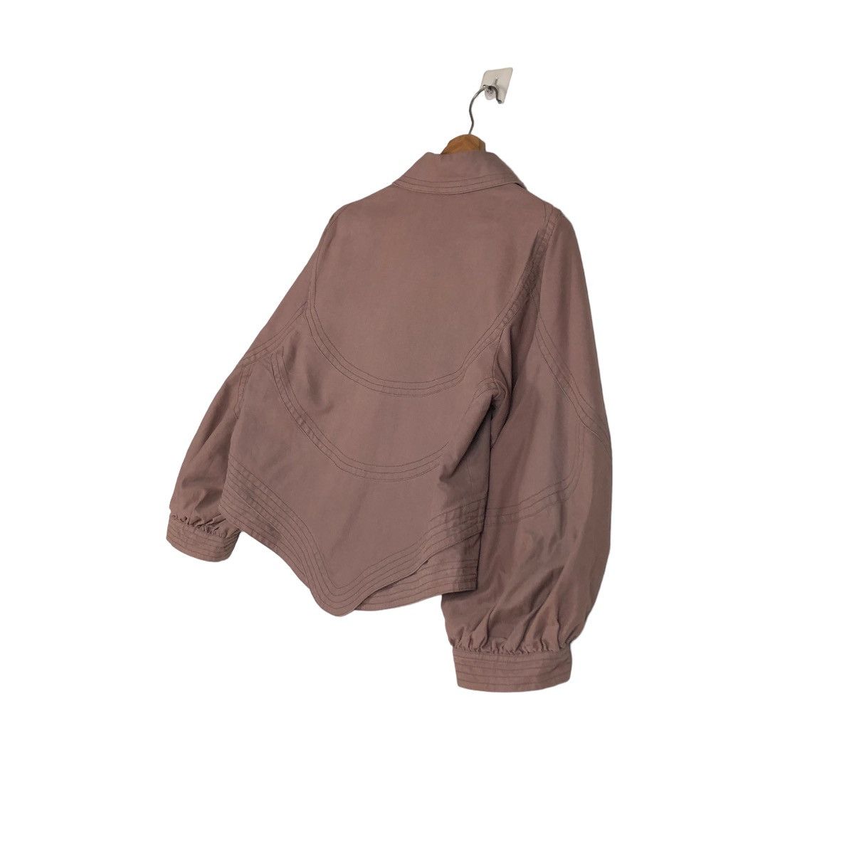 Issey Miyake 📌CROPPED BIKER JACKET DOUBLE LAYER TSUMORI CHISATO Size US M / EU 48-50 / 2 - 4 Thumbnail