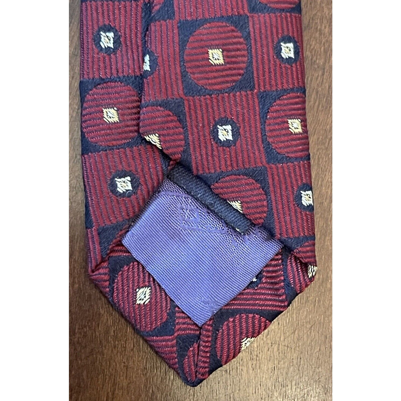 Nautica Nautica Burgundy Imported Silk Men’s Neck Tie Made In Usa Size ONE SIZE - 7 Thumbnail