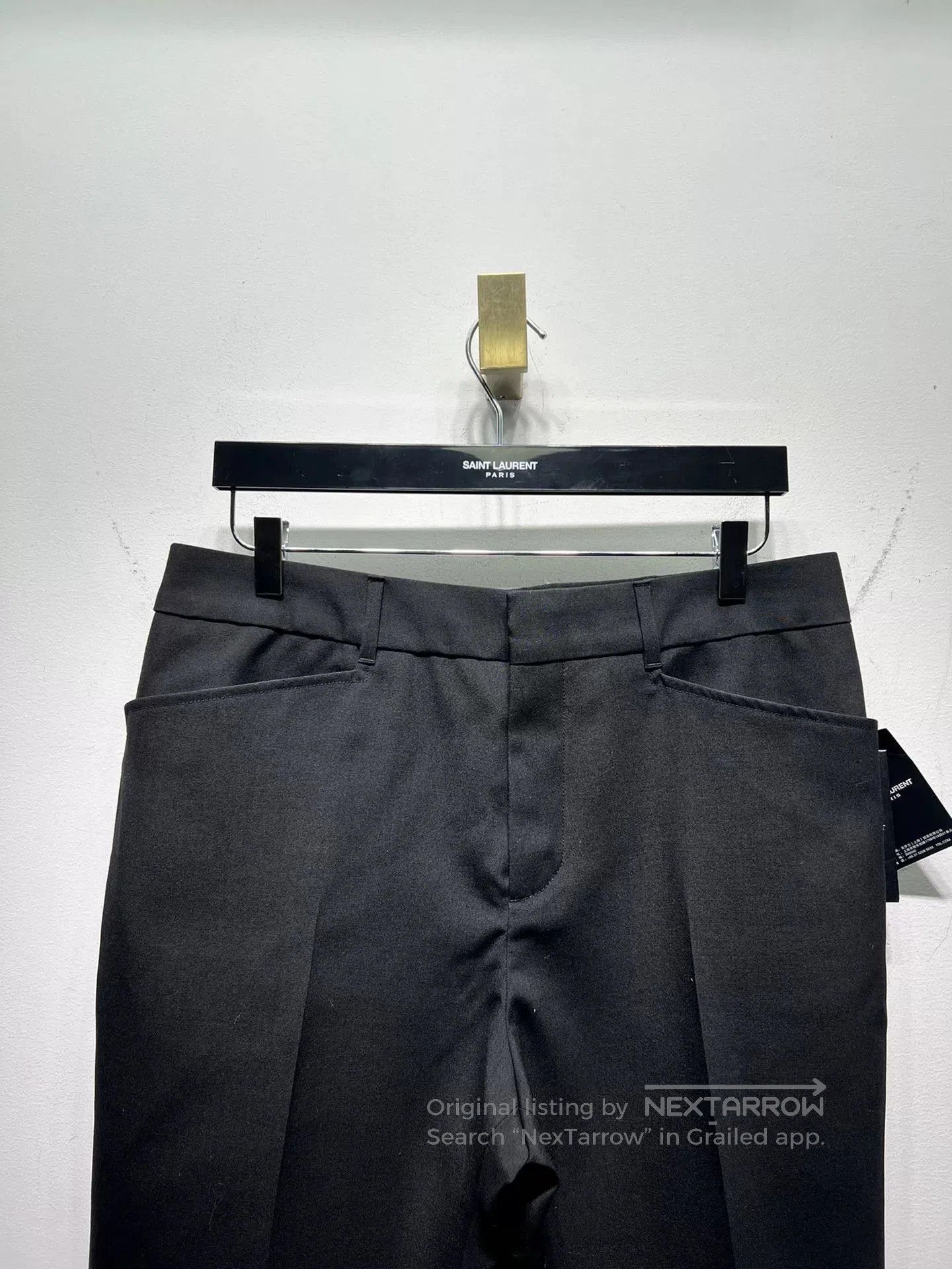 Saint Laurent Paris Saint Laurent Wool Wide-Leg Trousers. Size US 34 / EU 50 - 2 Thumbnail