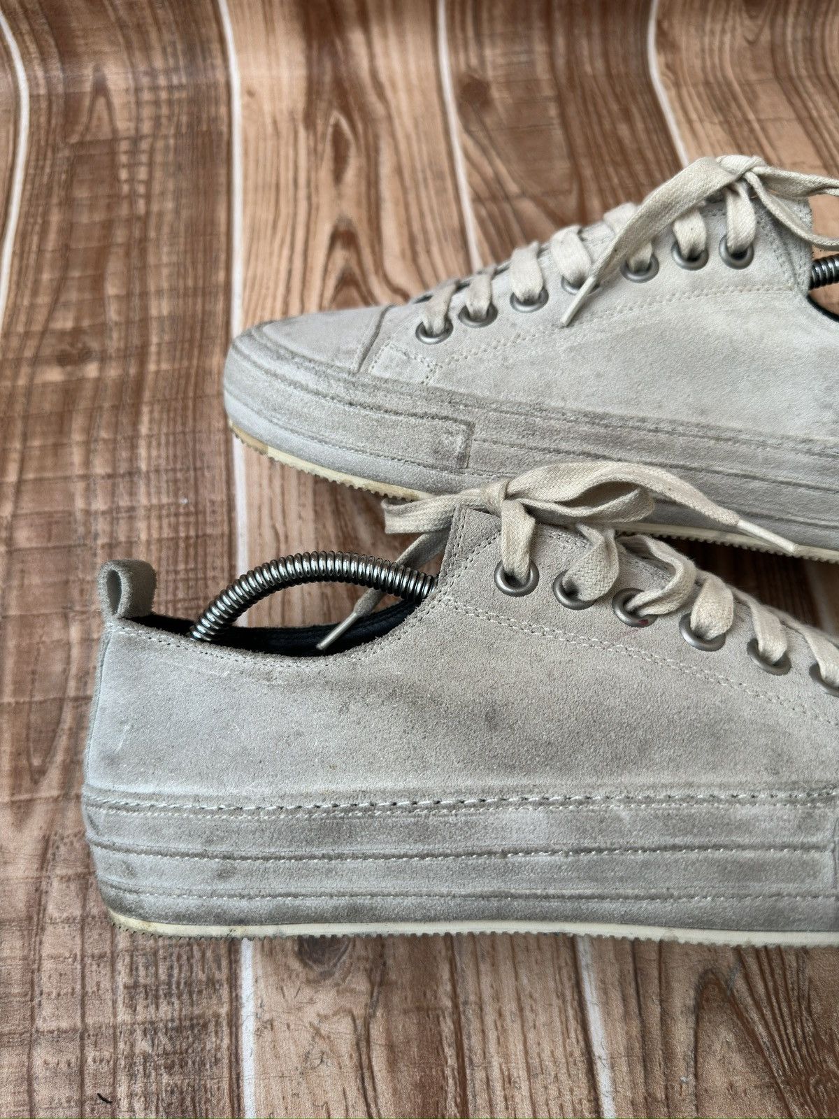 Ann Demeulemeester Ann Demeulemeester Suede Low Top Sneaks Size US 7 / EU 40 - 12 Thumbnail