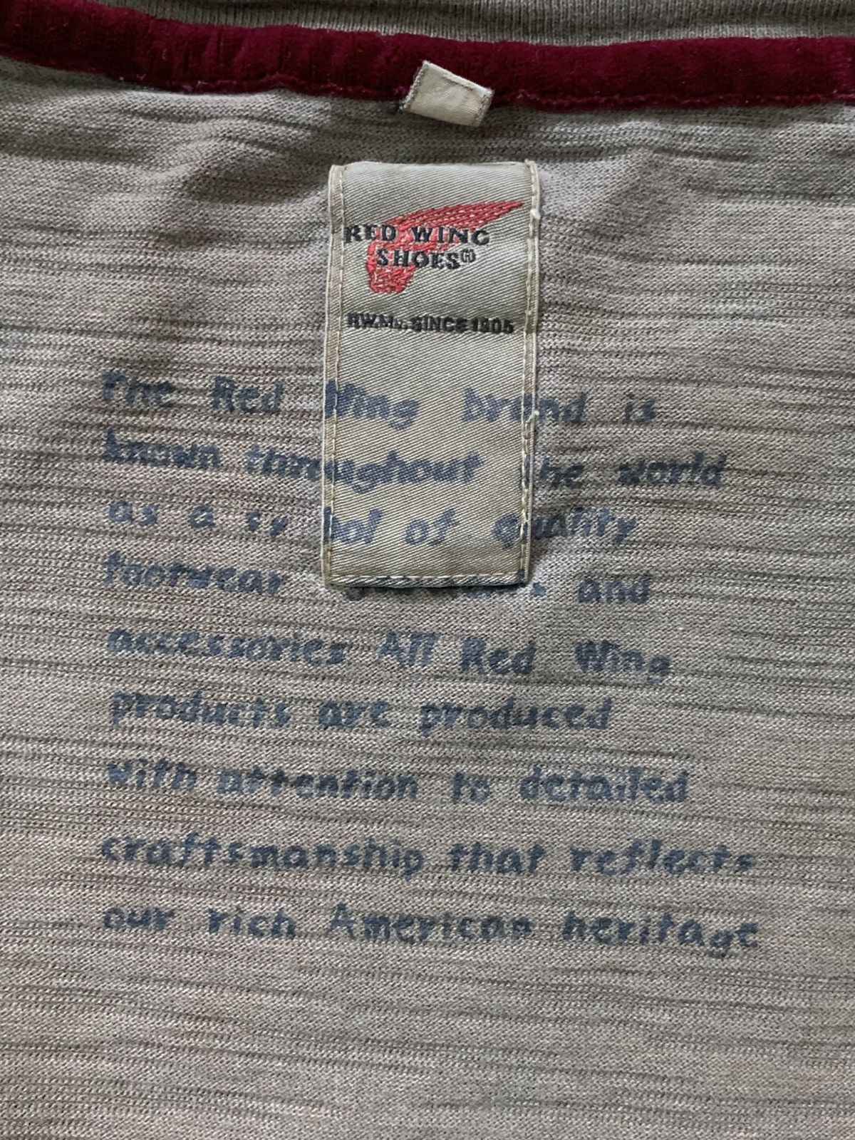 Red Wing Red Wings.. Red Wing Shoes American Heritage Long Sleeve Tee Size US M / EU 48-50 / 2 - 16 Thumbnail