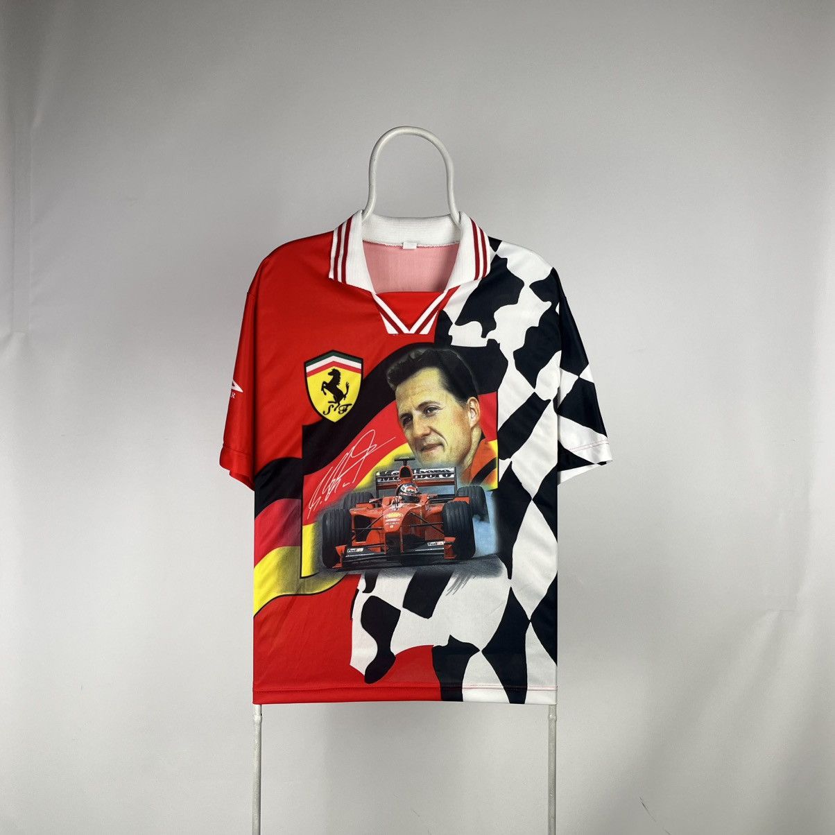 Ferrari Vintage Ferrari Michael Schumacher jersey size XLarge Size US XL / EU 56 / 4 - 1 Thumbnail