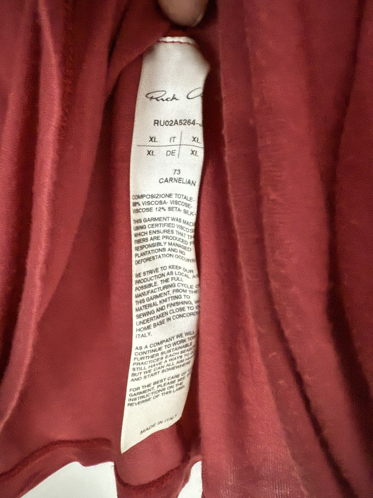 Rick Owens NEW Great Piece Limited Edition Rick Owen’s Shirt Size US XL / EU 56 / 4 - 3 Thumbnail
