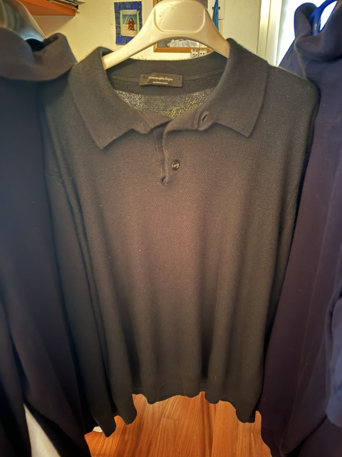 Ermenegildo Zegna Ermenegildo Zegna - Cashseta light long sleeve Size US L / EU 52-54 / 3 - 1 Thumbnail