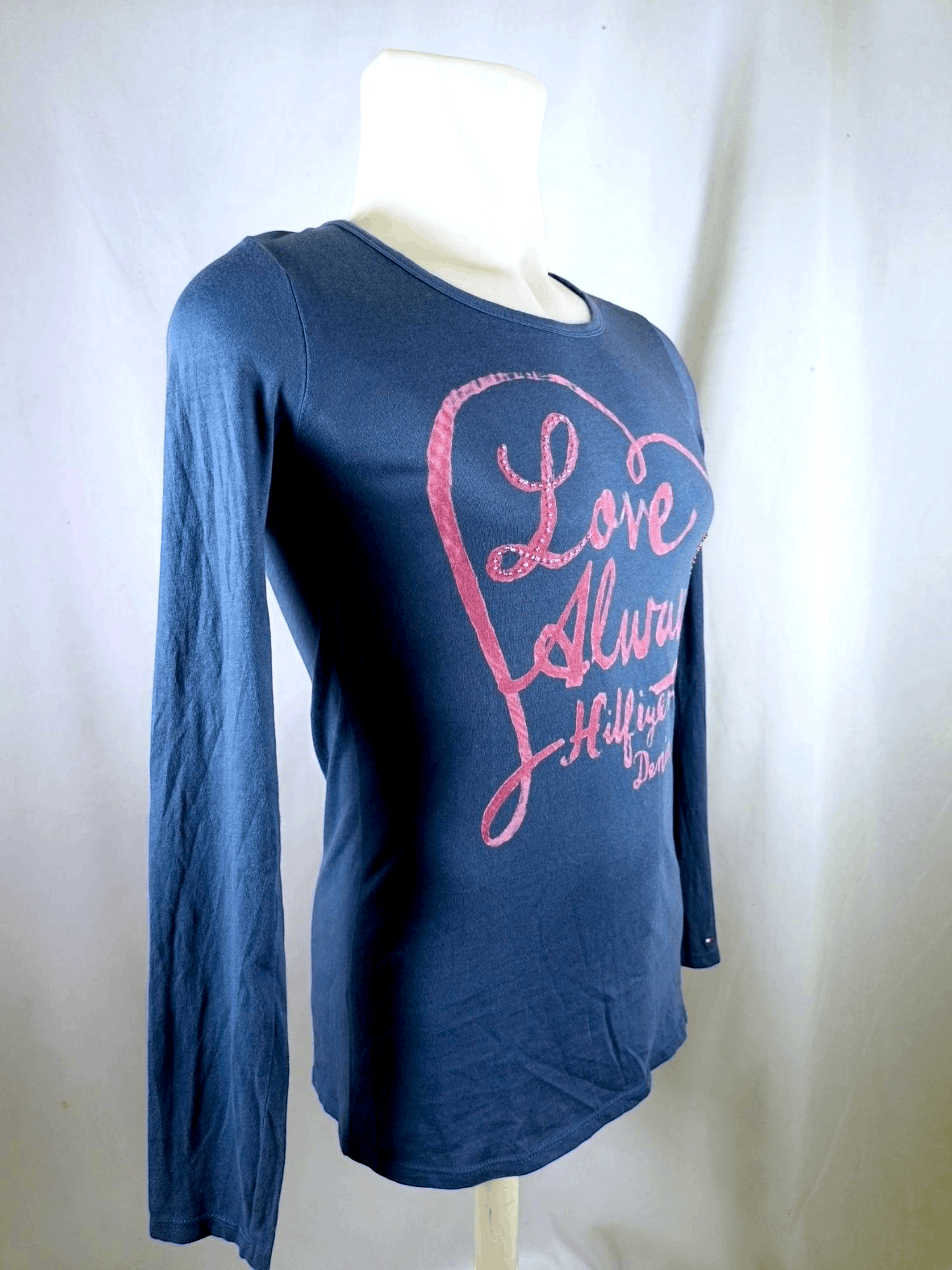 Designer × Tommy Hilfiger Hilfiger ❤️ New York Women Long Sleeve T-Shirt Size US L / EU 52-54 / 3 - 4 Thumbnail