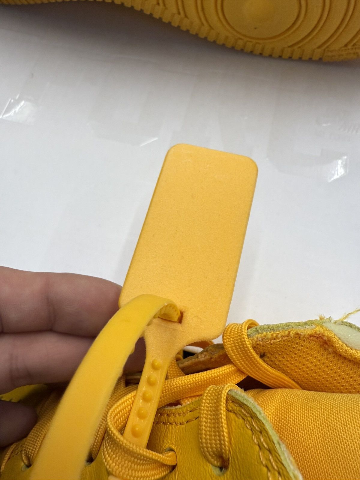 Nike 2022 Nike Air Force 1 Low Off-White ICA University Gold Size US 9.5 / EU 42-43 - 12 Thumbnail