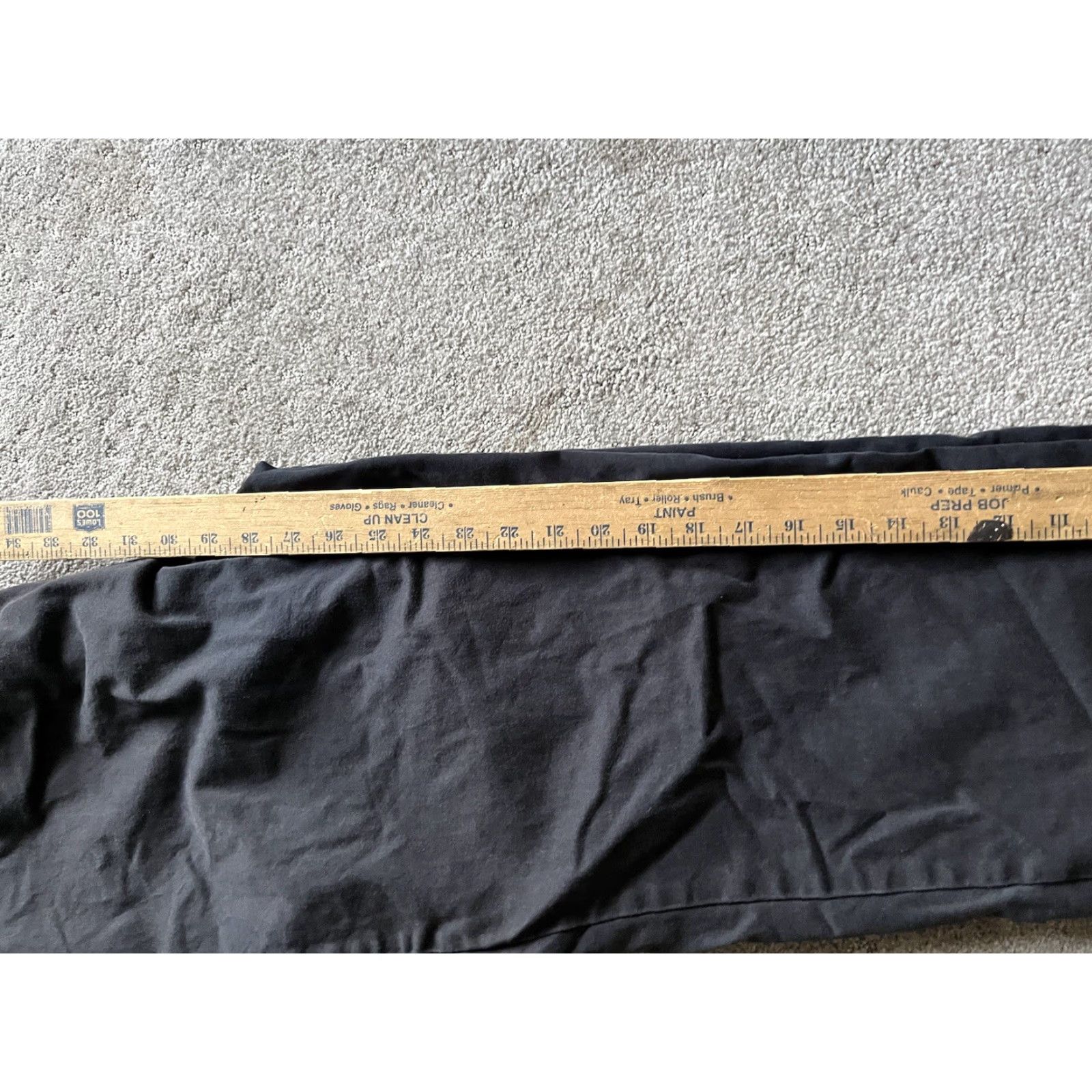 Talbots VINTAGE Talbots Women's Tapered Pants Black Cotton Wrinkle-Resistant Flat Front Size 10 Casual Business Party Wear Size 32" / US 10 / IT 46 - 6 Thumbnail