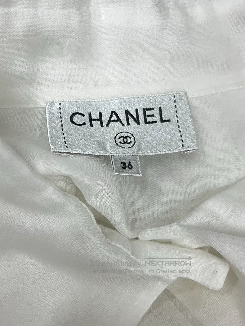 Chanel Chanel White lapel shirt Size XS / US 0-2 / IT 36-38 - 4 Thumbnail