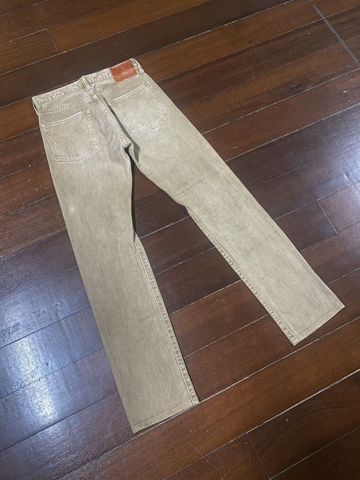 Full Count & Co. Rare fullcount 1280 k slim Straight Denim Jeans brown faded Size US 29 - 11 Thumbnail