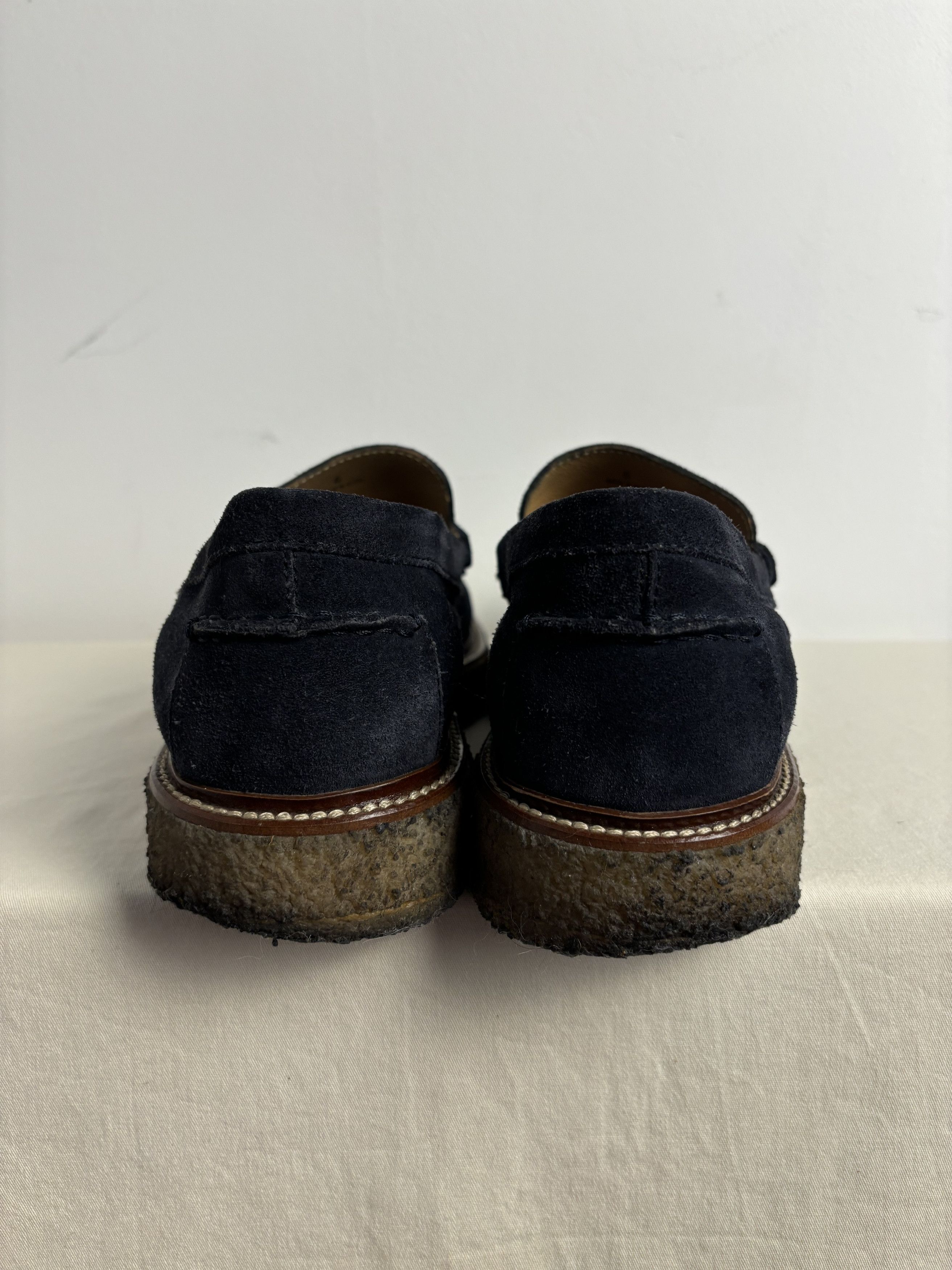 Tod's Tod's Navy Suede Loafers Size US 7 / EU 40 - 6 Thumbnail