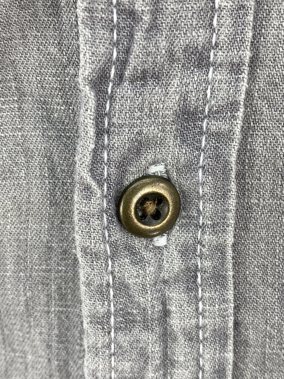 Flannel Topman Grey Denim Shirts Button Up Size US XXS / EU 40 - 8 Thumbnail