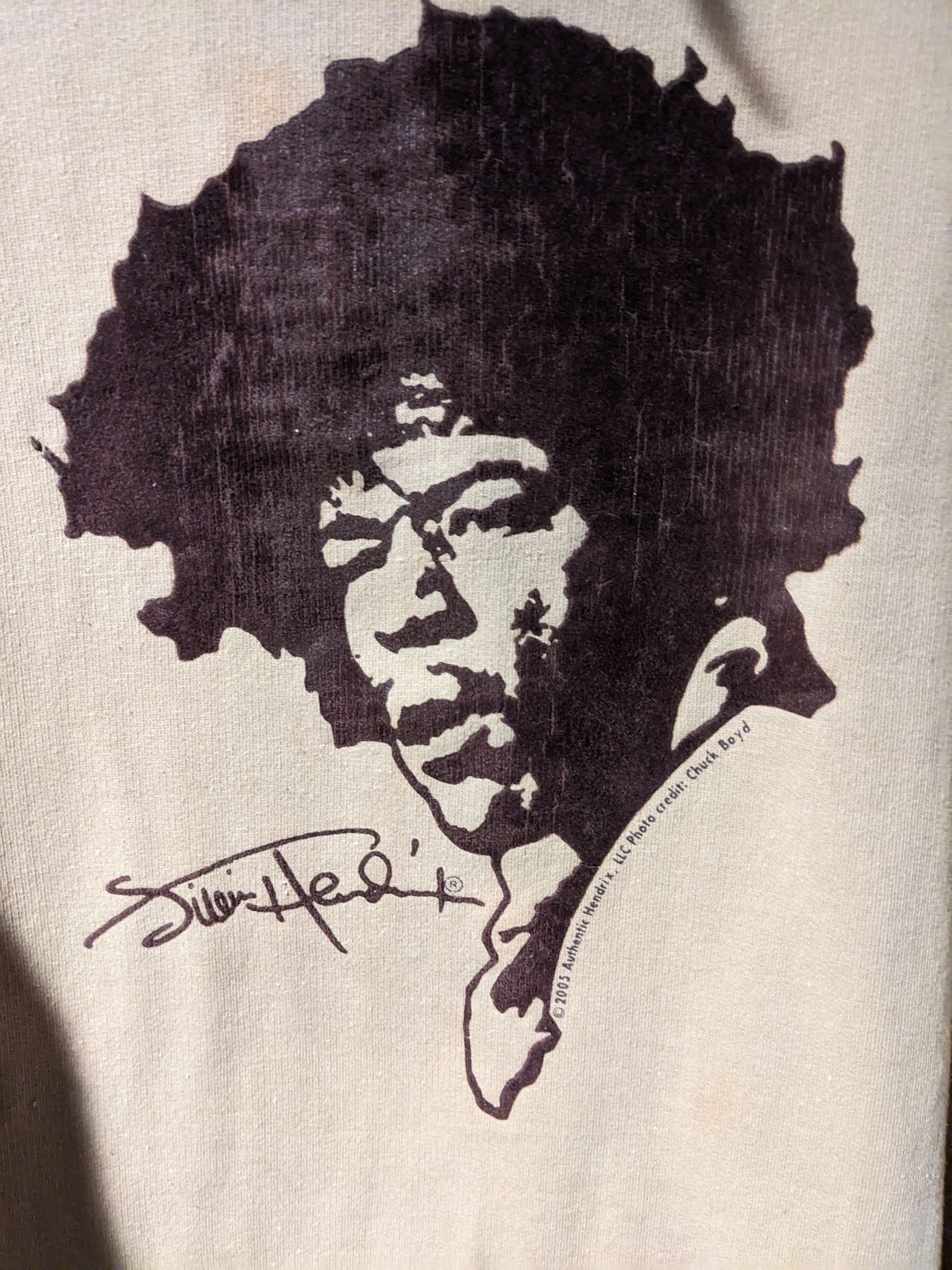 Jimi Hendrix × Vintage Vintage 2005 Jimi Hendrix Guitar Music XX-Large Hoodie Size US XXL / EU 58 / 5 - 2 Thumbnail