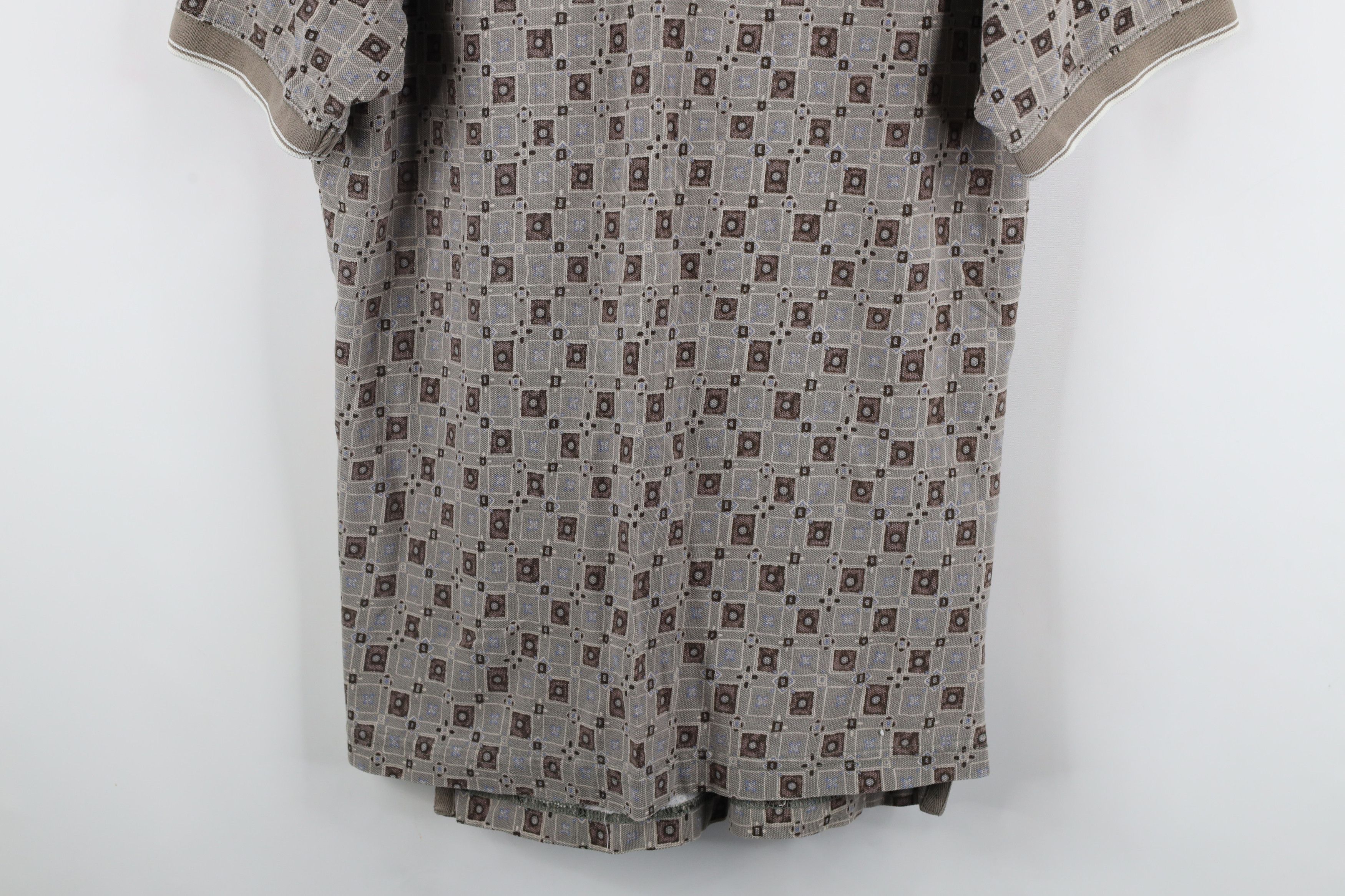 Vintage Vintage 90s Streetwear Geometric Cotton Golf Polo Shirt Size US L / EU 52-54 / 3 - 3 Thumbnail