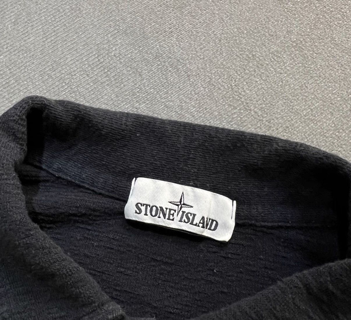 Stone Island Stone Island Black Embroidered Block Small Logo Polo Shirt Size US XL / EU 56 / 4 - 4 Thumbnail